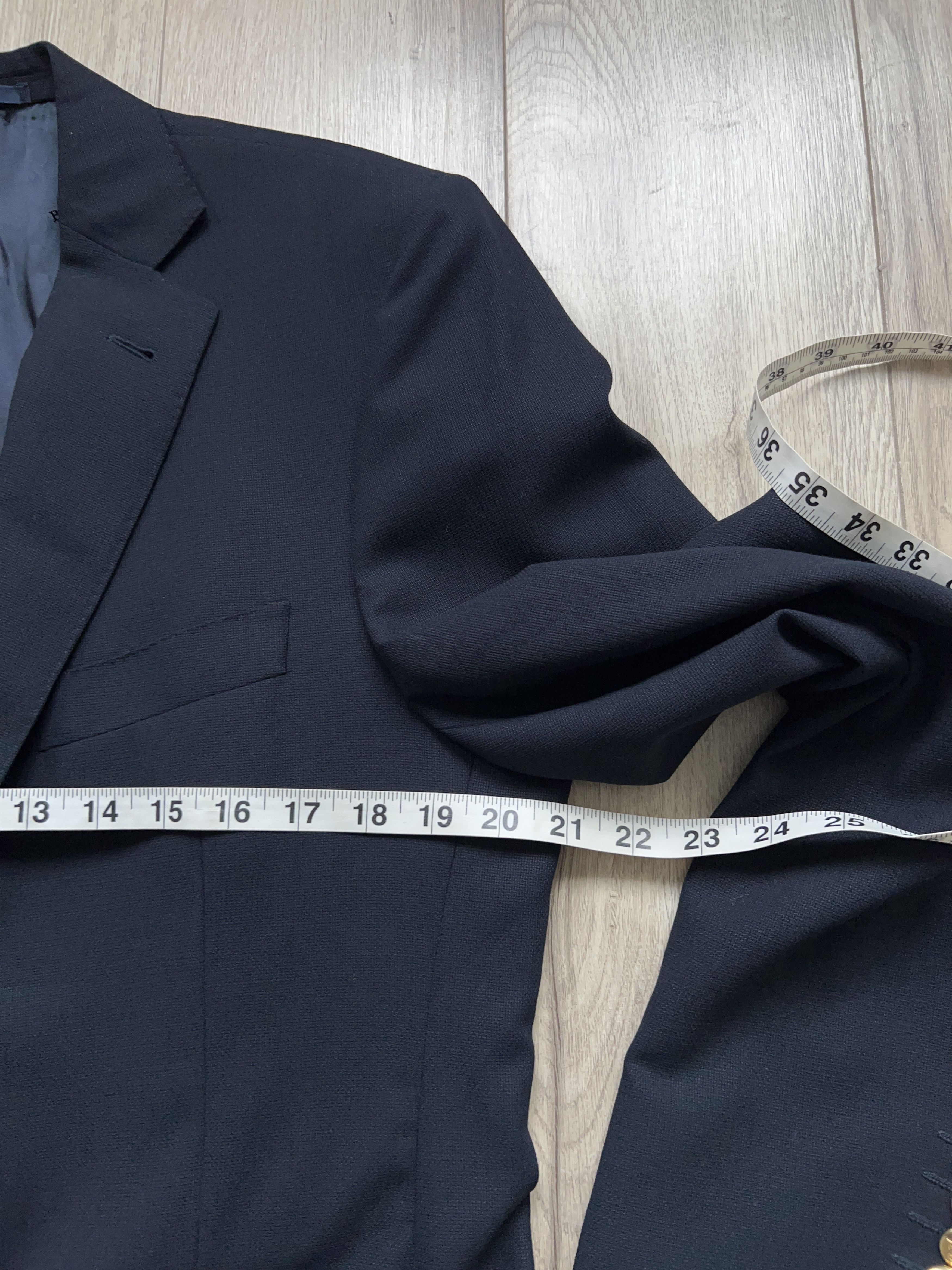 Japanese Brand × Vintage Mens London Gold Metal Buttons Lightweight Blazer Sport Coat Size 40R - 6 Thumbnail