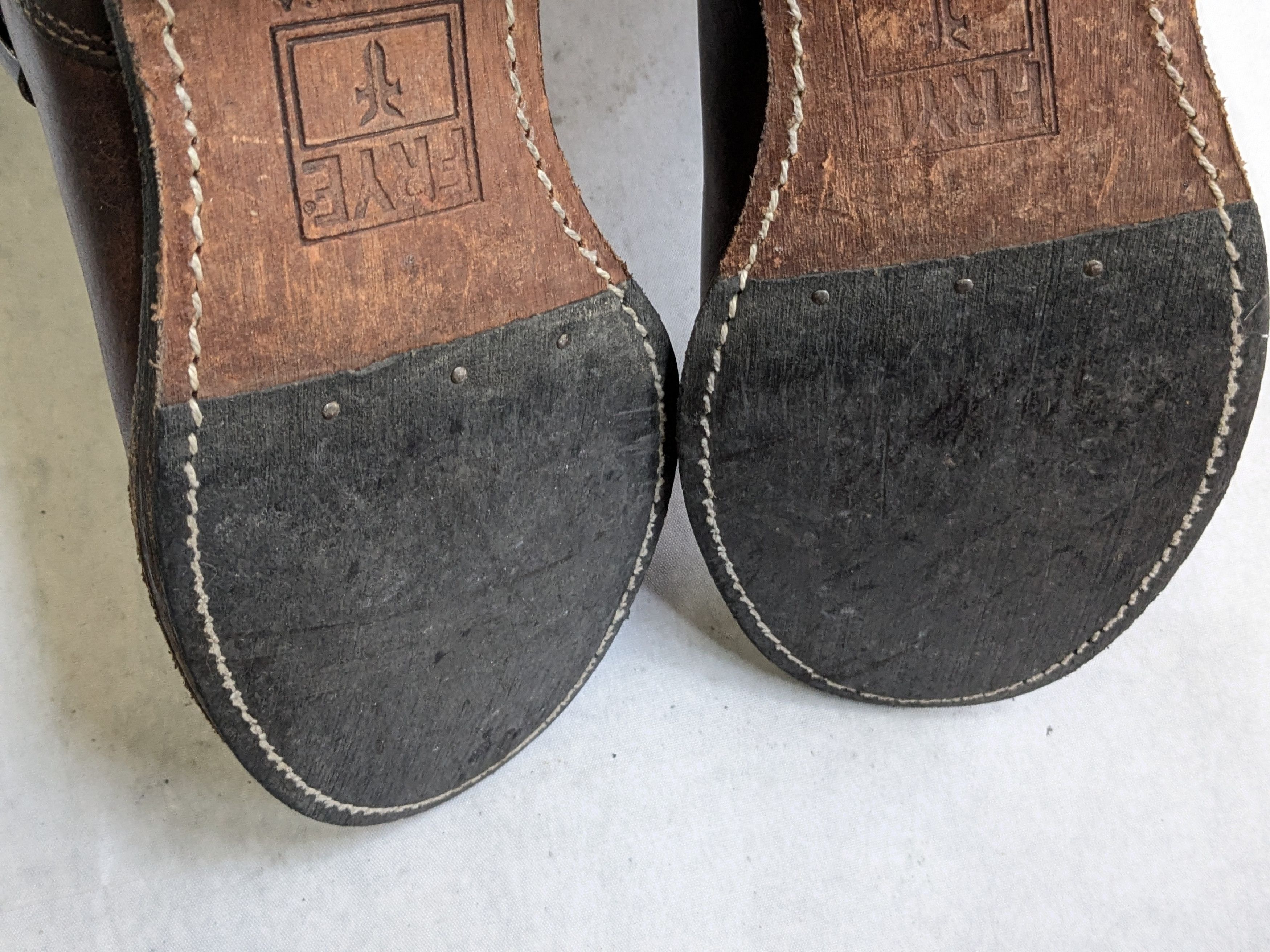 Frye Frye Harnesses Boots Brown 8.5 M Leather Buckle Size US 8.5 / EU 41-42 - 19 Thumbnail