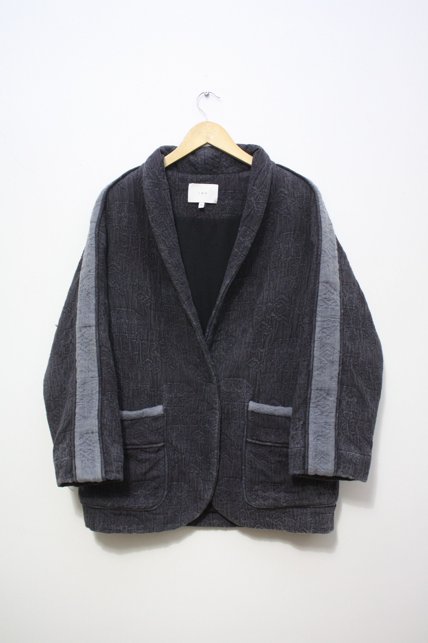 image of Iro Daiki Casual Blazer Women's 36 in Dark Grey (Size XS)