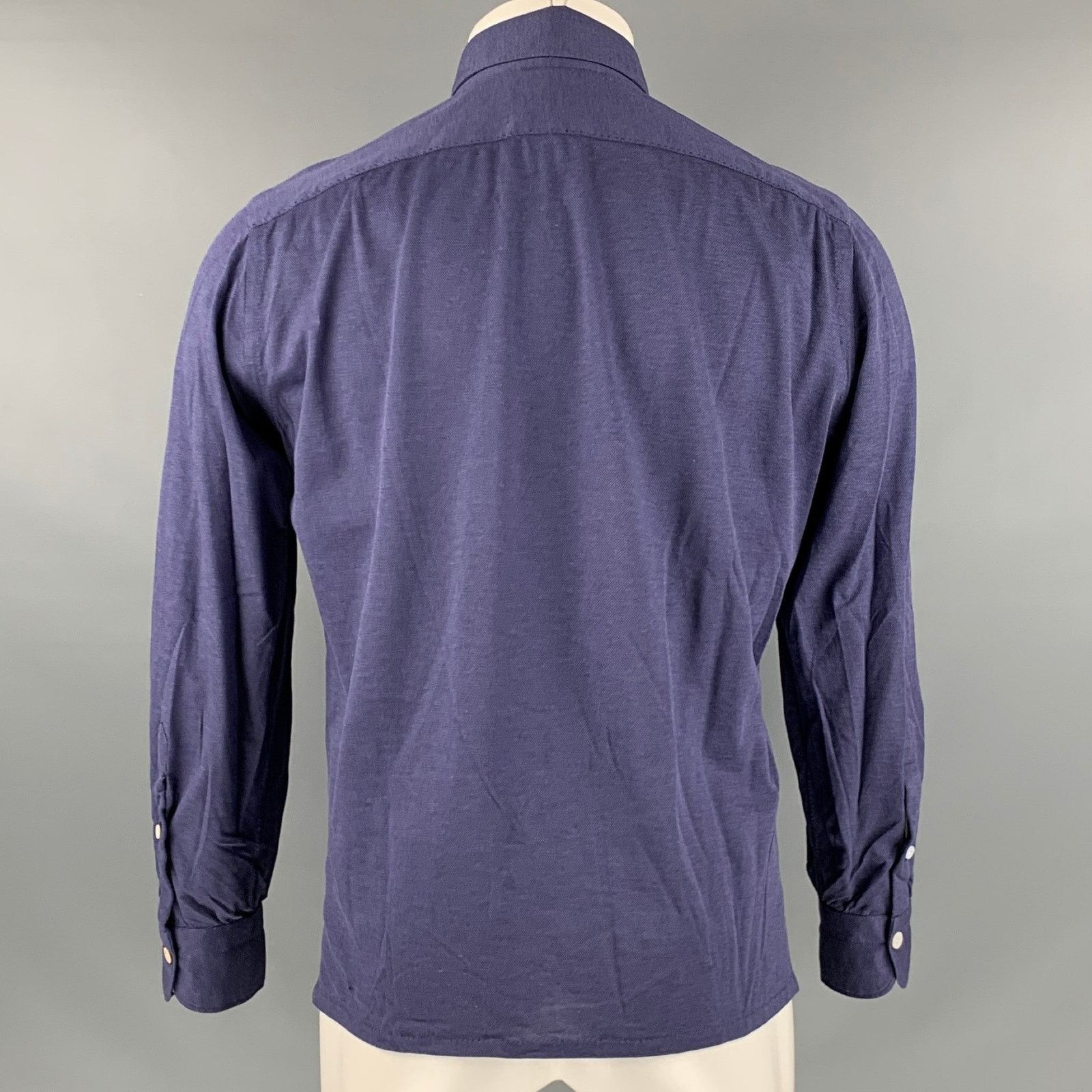 Other FIORENZO Size S Navy Solid Cotton Long Sleeve Polo Size US S / EU 44-46 / 1 - 3 Thumbnail