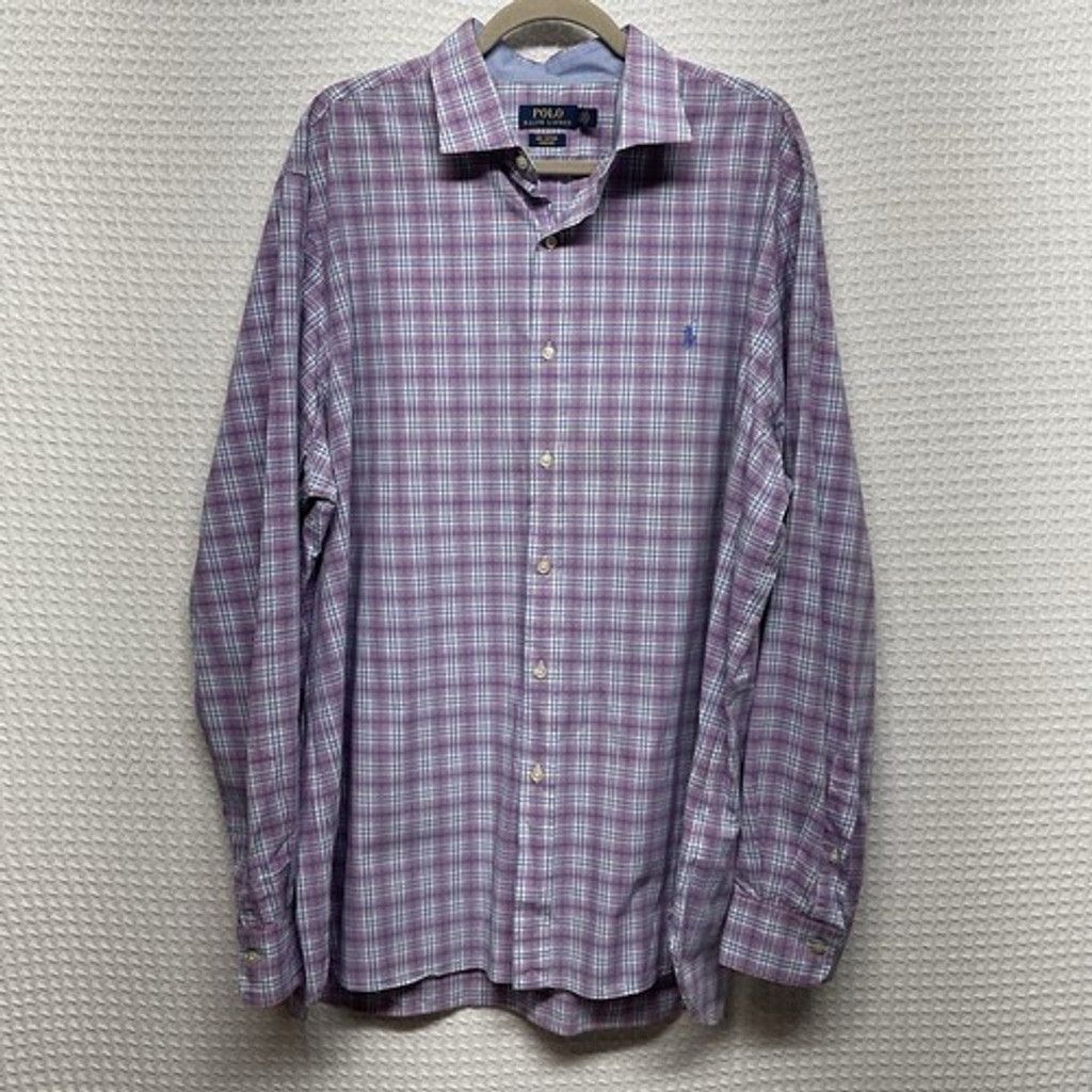 Ralph Lauren Polo Ralph Lauren Check Long Sleeve Button Up Shirt Men 2XL Size US XXL / EU 58 / 5 - 7 Thumbnail