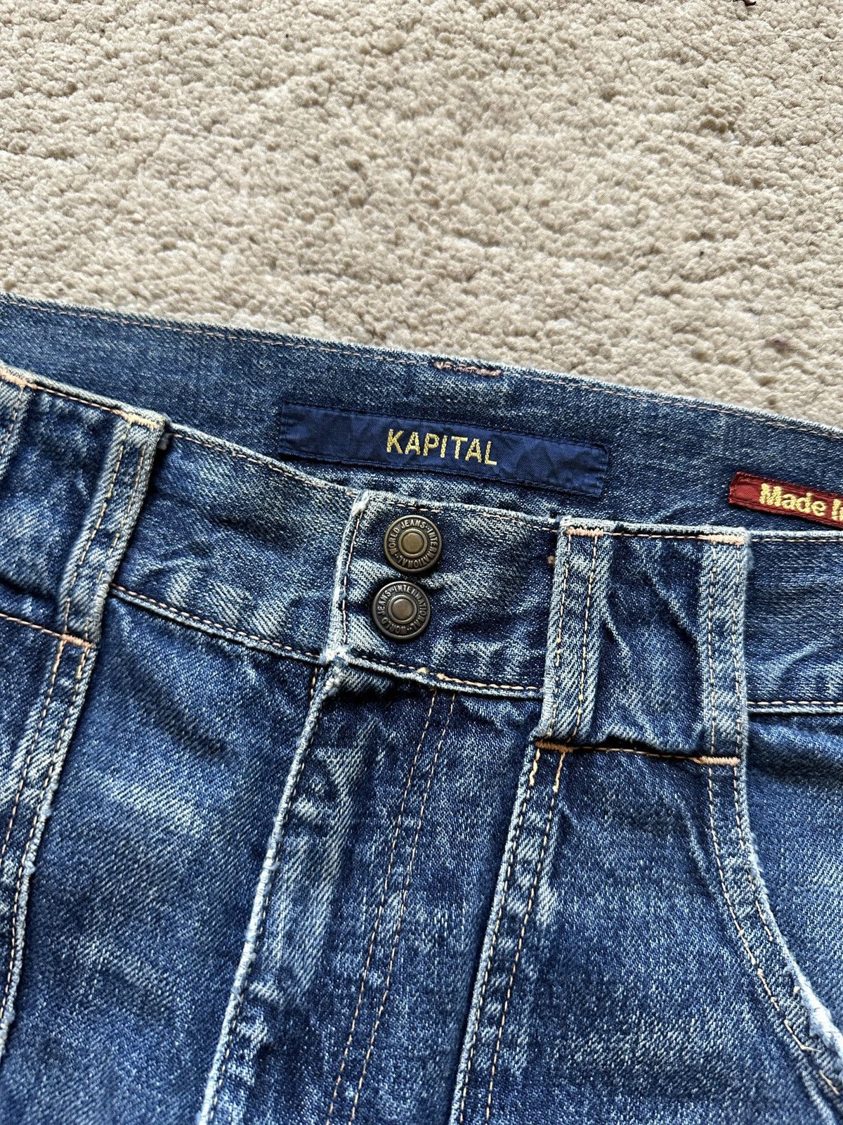 Kapital 1990s Kapital Denim Bush Pant Jeans Size US 30 / EU 46 - 5 Thumbnail