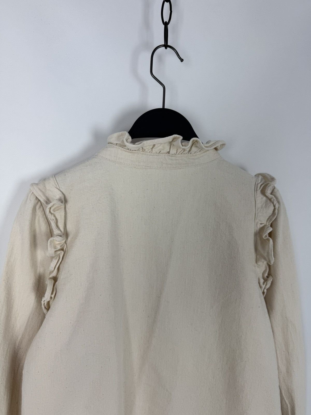 Sezane Sezane Eva Shirt Mottled Ecru Overshirt Size XS / US 0-2 / IT 36-38 - 11 Thumbnail