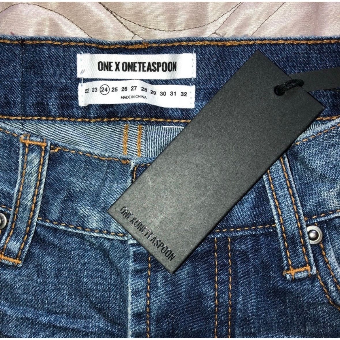 One Teaspoon NEW ONE TEASPOON Hawks Blue Raw Hem Denim Cutoffs Jean Short Size 24" / US 00 / IT 34 - 6 Thumbnail