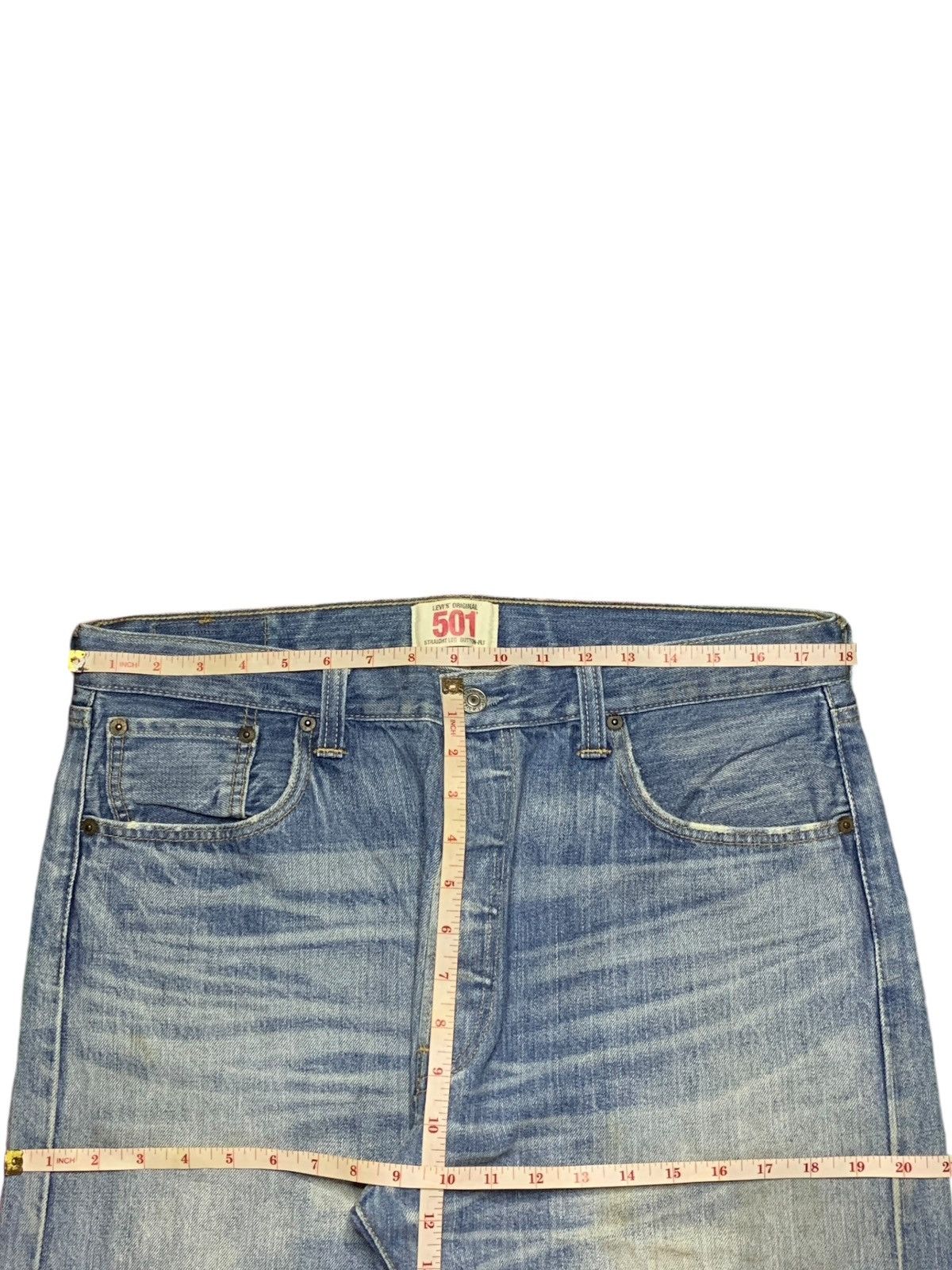 Levi's × Levi's Vintage Clothing Vintage 90s Levis 501 Faded Mud Wash Distressed Baggy Jeans Size US 36 / EU 52 - 11 Thumbnail