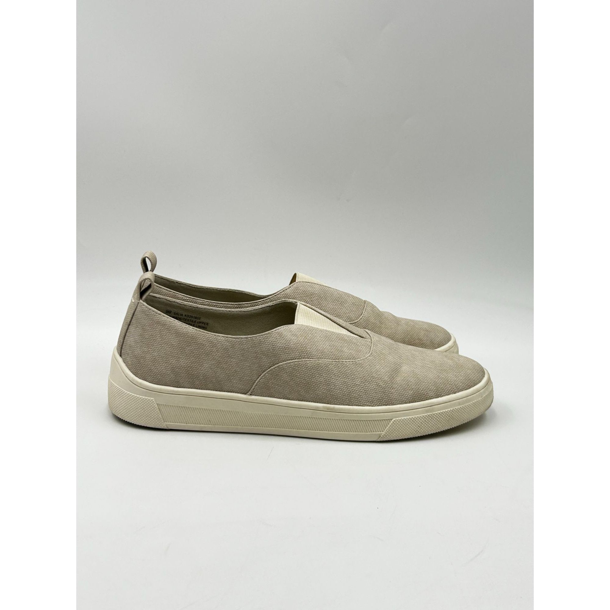 Other Kensie Salia Slip On Sneakers Women US 7 Beige Canvas Casual Size US 7 / IT 37 - 1 Thumbnail