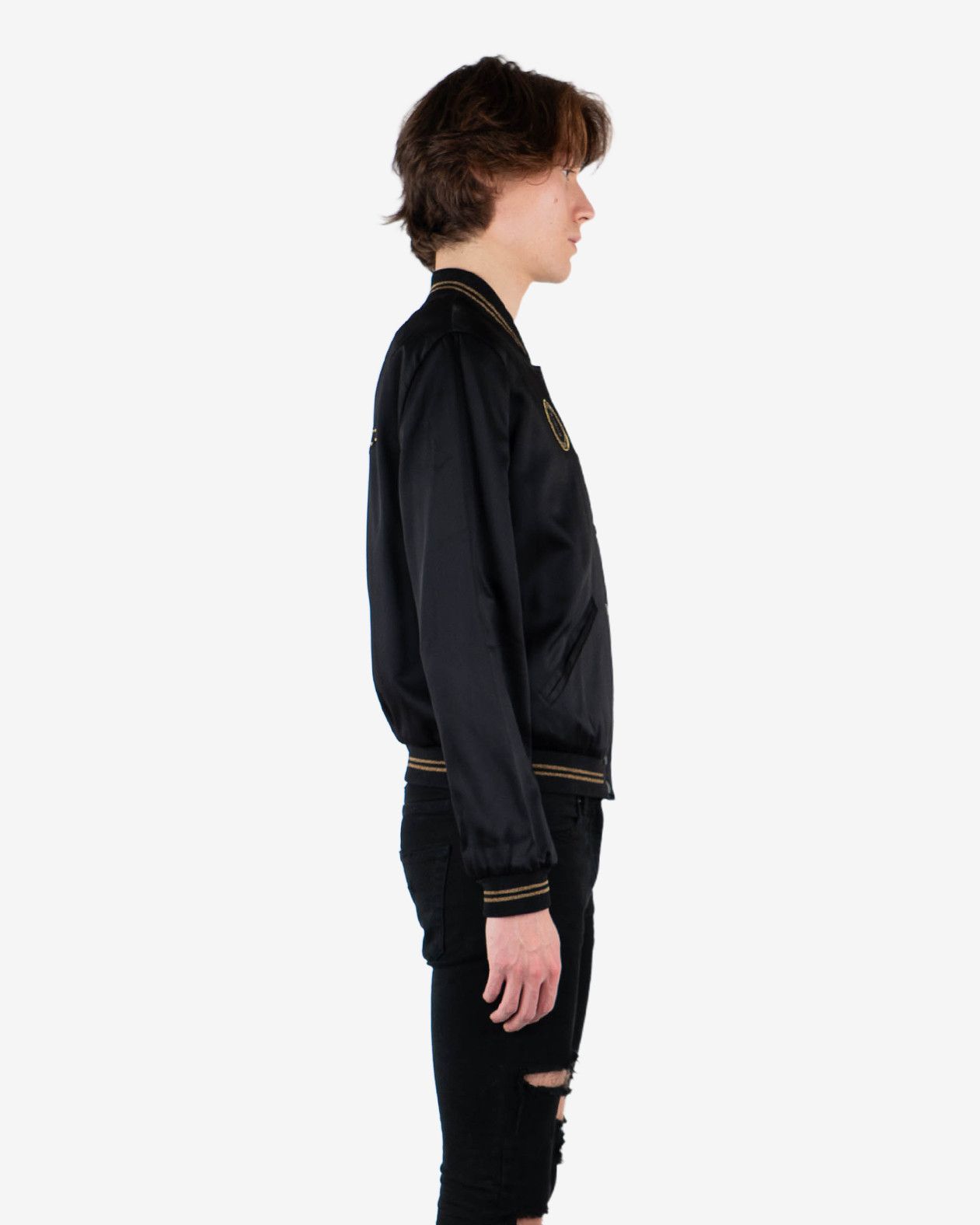 Saint Laurent Paris Palladium Souvenir Teddy Jacket (FW16) Size US M / EU 48-50 / 2 - 8 Thumbnail