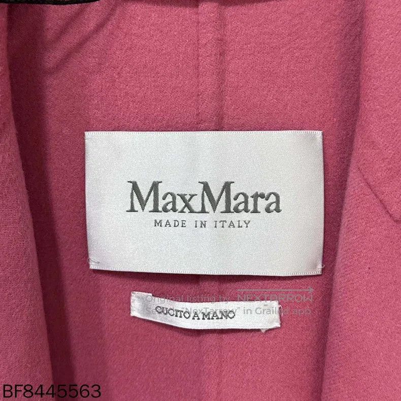 Max Mara Max Mara Pink Long Wool Coat Size XS / US 0-2 / IT 36-38 - 4 Thumbnail