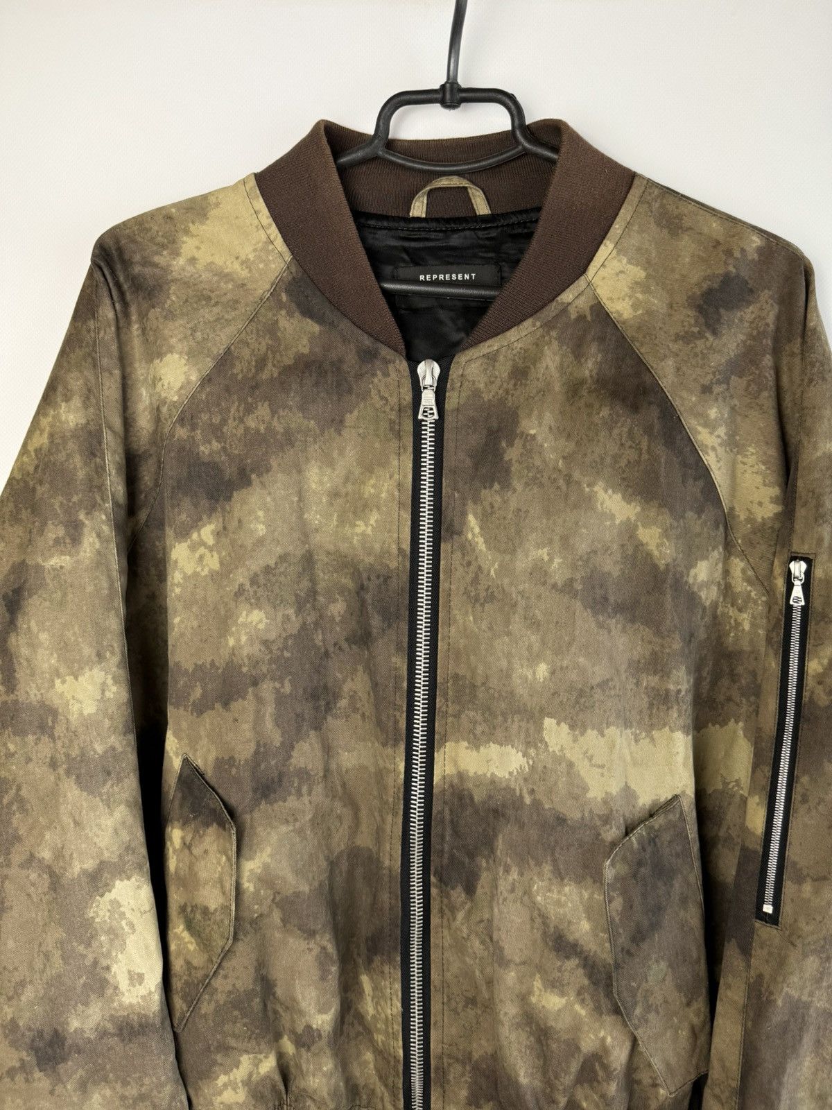 Represent Clo. Represent Clo Wax Bomber Jacket Size L Size US L / EU 52-54 / 3 - 3 Thumbnail