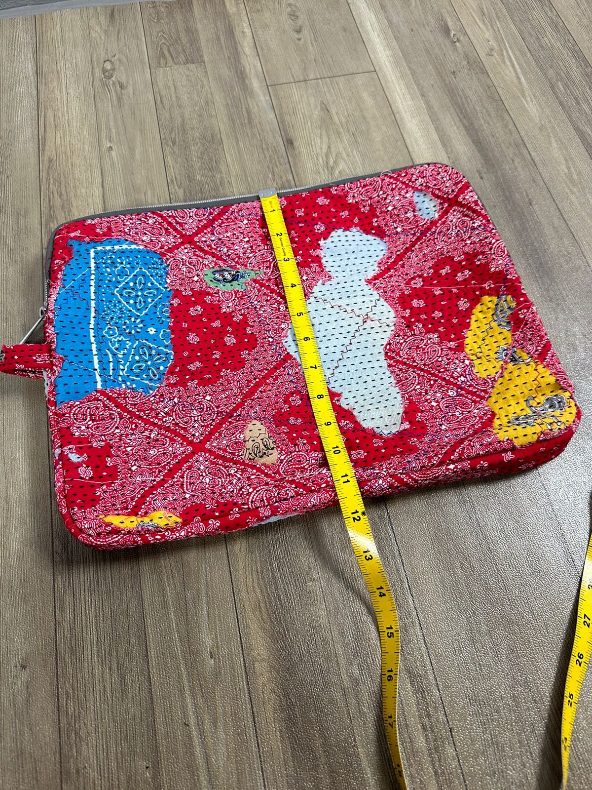 Other Custom Made Distressed Paisley Patchwork Boro Clutch bag Size ONE SIZE - 12 Thumbnail