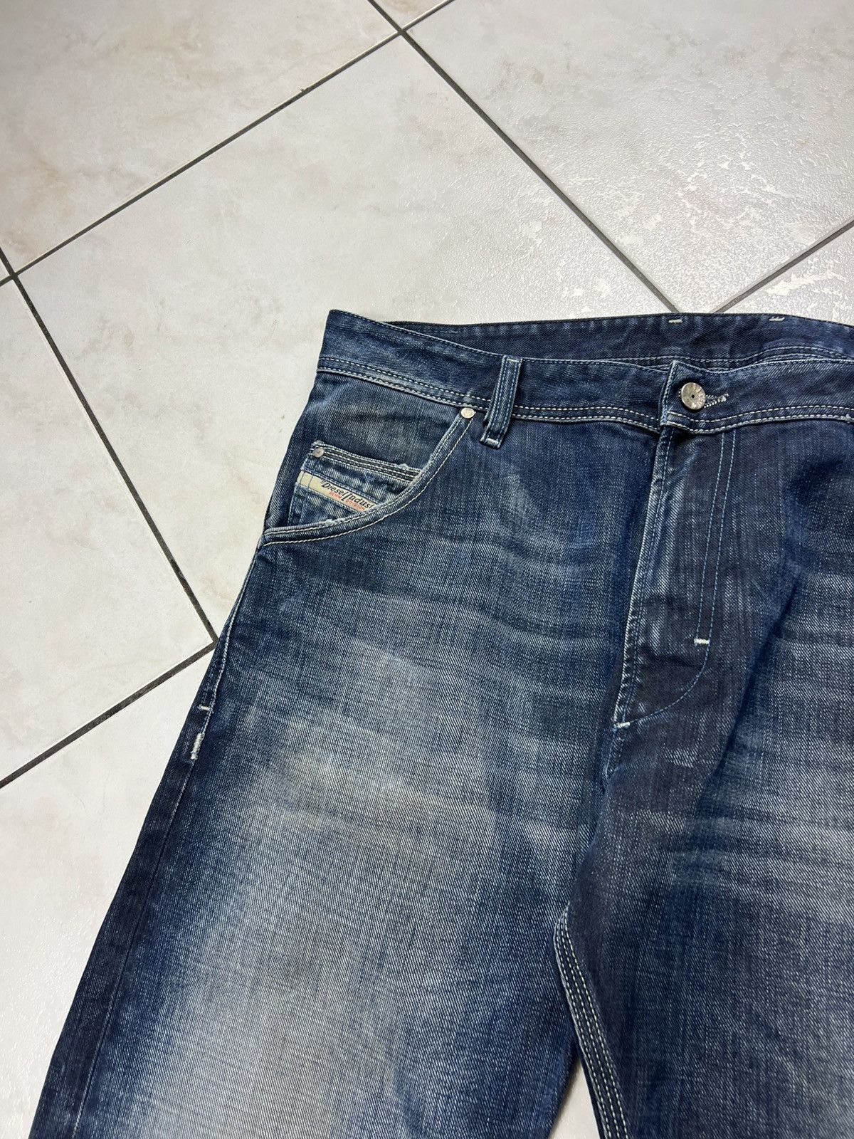Diesel Vintage Diesel y2k distressed denim jeans blue eyecons pants Size US 34 / EU 50 - 7 Thumbnail