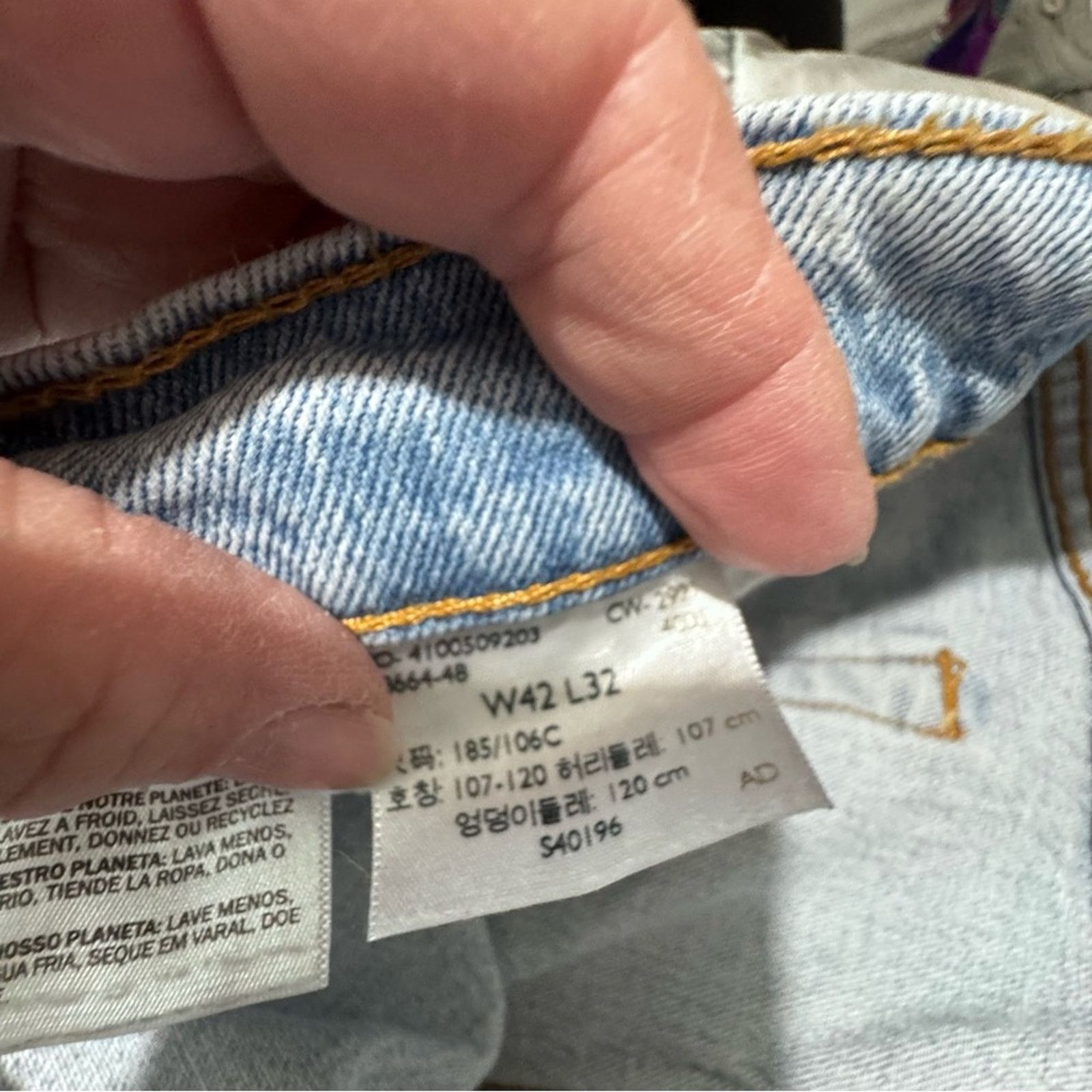 Levi's Levi’s 505 Straight Light Distressed Jeans Men's Size 42x32 Size US 42 / EU 58 - 11 Thumbnail