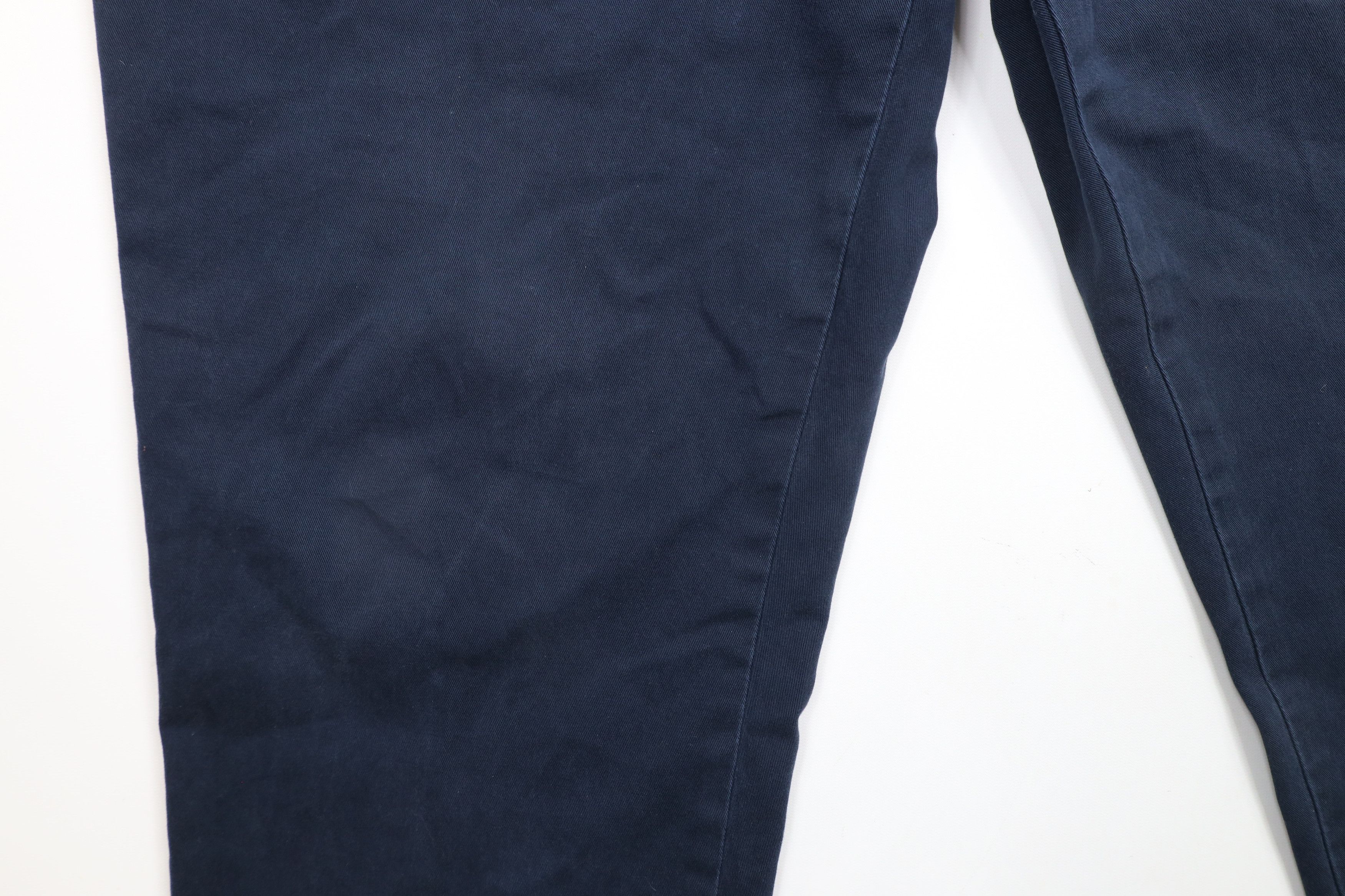 Ralph Lauren × Vintage Vintage 90s Ralph Lauren Wide Leg Chino Pants Navy Blue Size US 38 / EU 54 - 5 Thumbnail