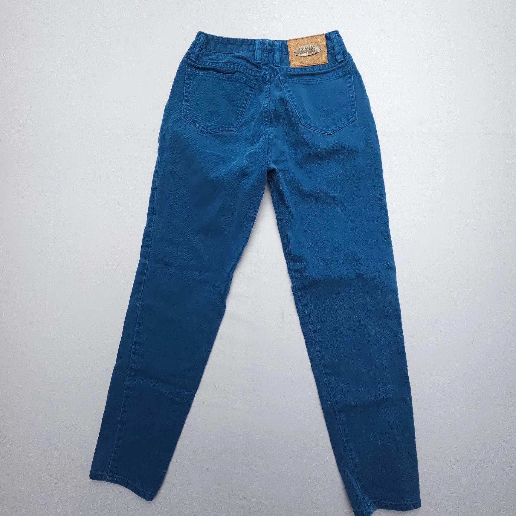 Vintage VINTAGE Paris Sport Club High Rise Mom Jeans Size 8 Blue 90s Denim 5-Pocket Exposed Button Fly Womens Jeans Size 30" / US 8 / IT 44 - 3 Thumbnail