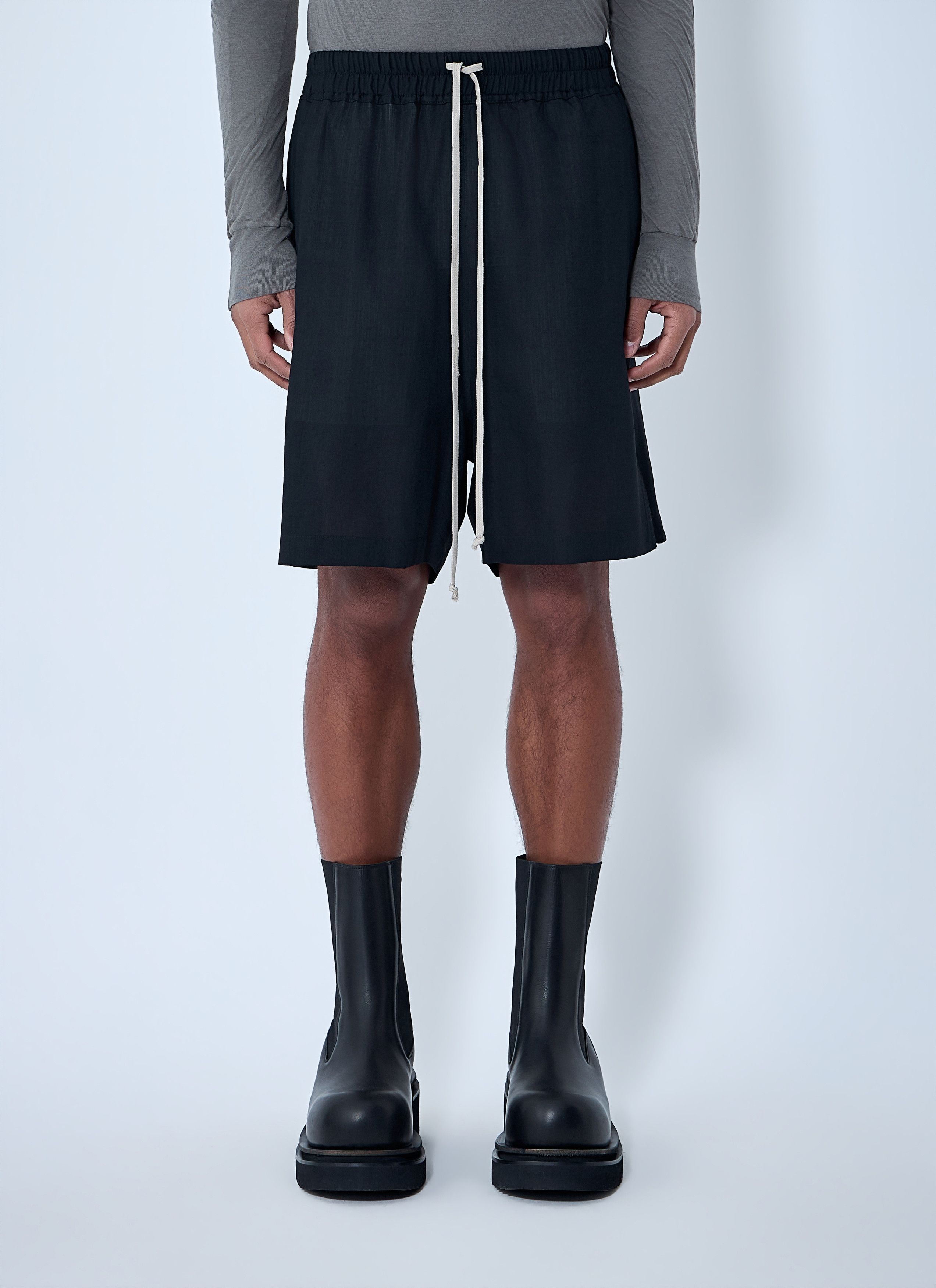 Rick Owens RICK OWENS Drawstring Karloff Boxers in black/oyster