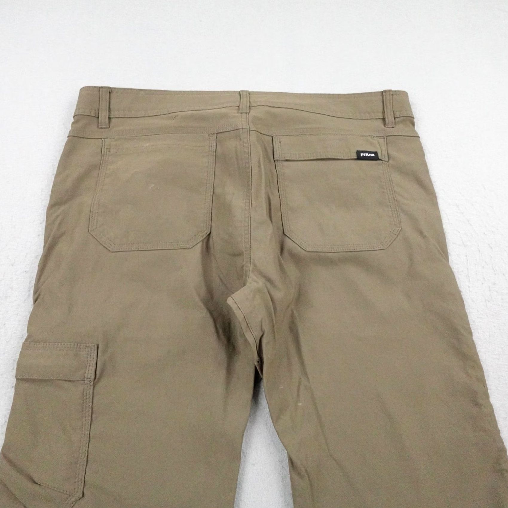 Prana Prana Pants Mens Beige 36x30 Slim Fit Stretch Zion Cargo Hiking Trail Size US 36 / EU 52 - 7 Thumbnail