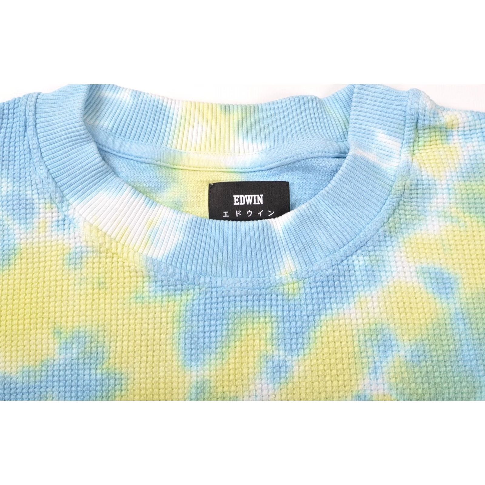 Edwin Edwin Waffle TS LS Tie Dye Pullover Sweatshirt M Multicolor Mens Shirt Size US M / EU 48-50 / 2 - 3 Thumbnail