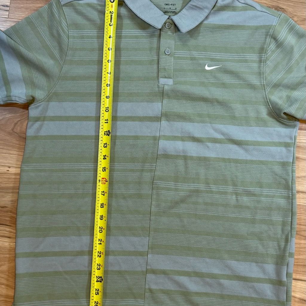 Nike Nike Men’s L Dri-Fit Golf Polo Green Stripe Size US L / EU 52-54 / 3 - 7 Thumbnail
