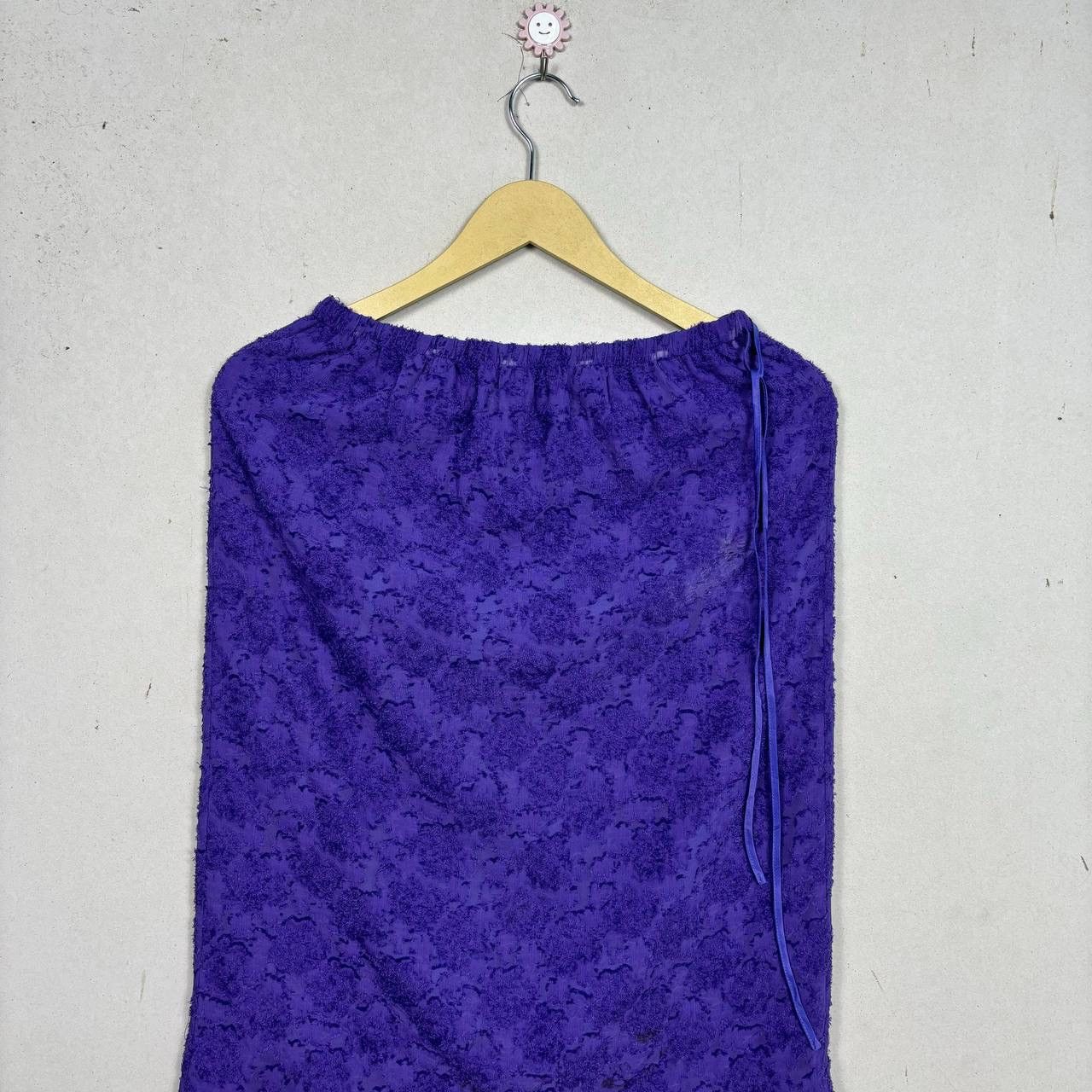 Dries Van Noten Dries Van Noten FW22 Purple Floral Textured Jacquard Skirt S Size 26" / US 2 / IT 38 - 3 Thumbnail