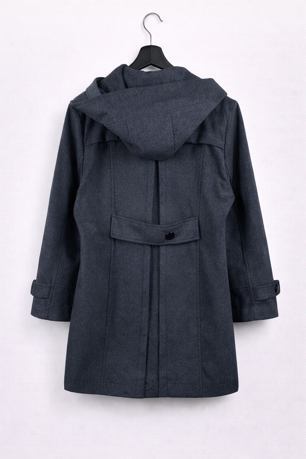Japanese Brand Kayiaysu Hooded Wool Blend Coat Minimalist Outerwear Size M / US 6-8 / IT 42-44 - 2 Thumbnail