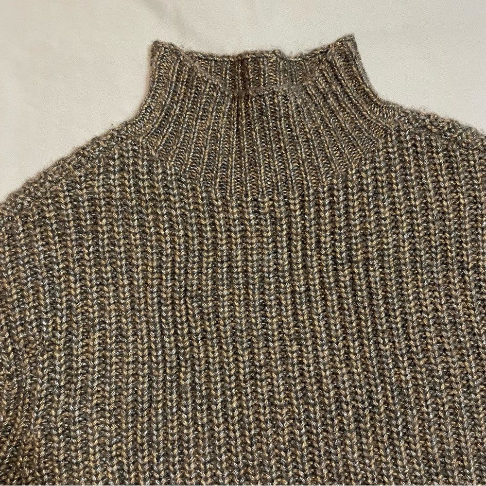 Ann Taylor NWT New ANN TAYLOR Shimmer Ribbed Mock Neck Sweater Size XX Size XXS / US 00 / IT 34 - 9 Thumbnail