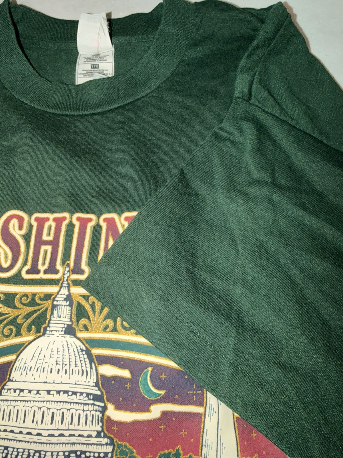 Vintage Vintage Washington D.C tee Single Stitch Size US XL / EU 56 / 4 - 4 Thumbnail