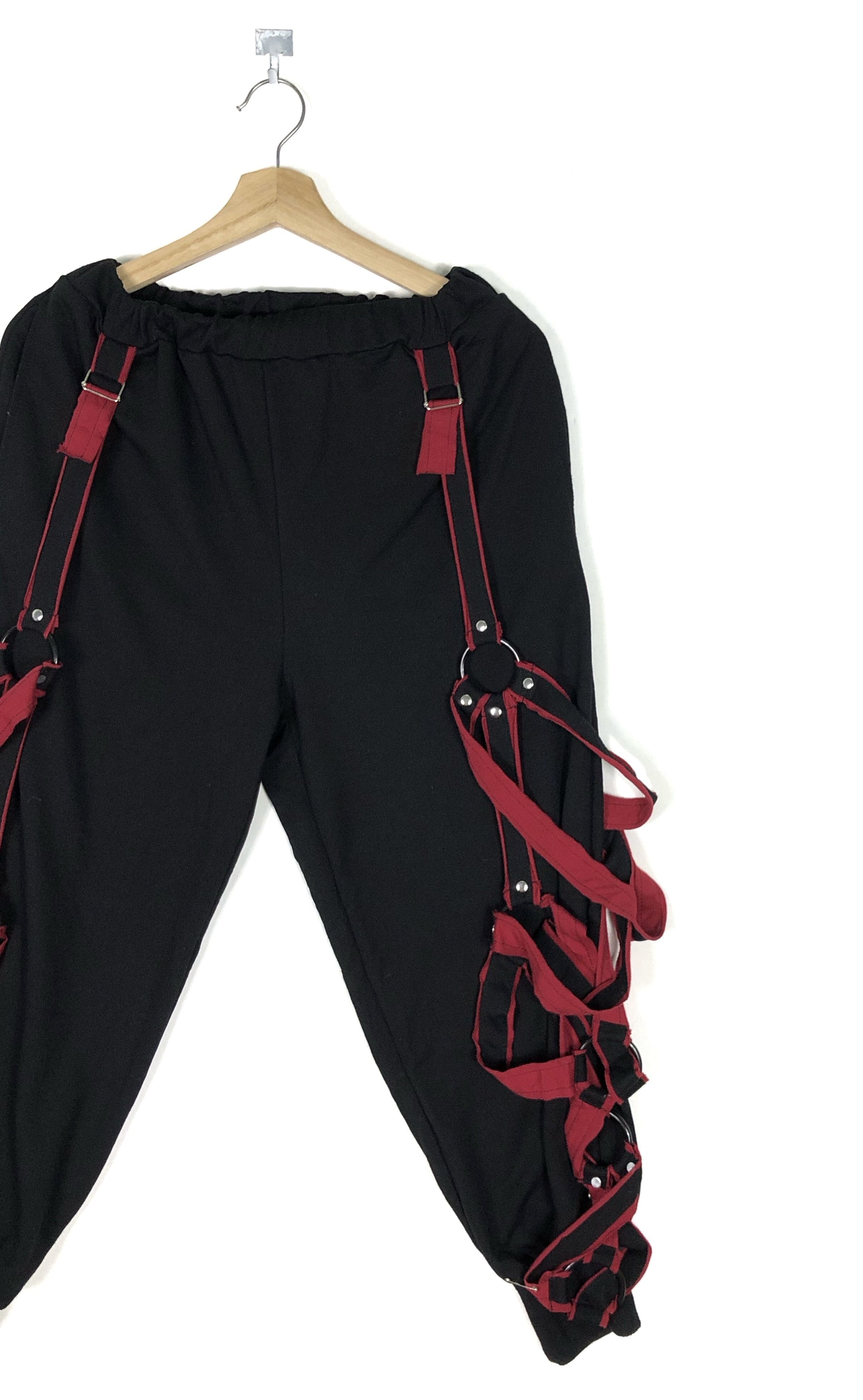 Japanese Brand RARE🔥JAPAN DRUG HONEY BONDAGE PARACHUTE STYLE CROP JOGGER Size US 34 / EU 50 - 3 Thumbnail