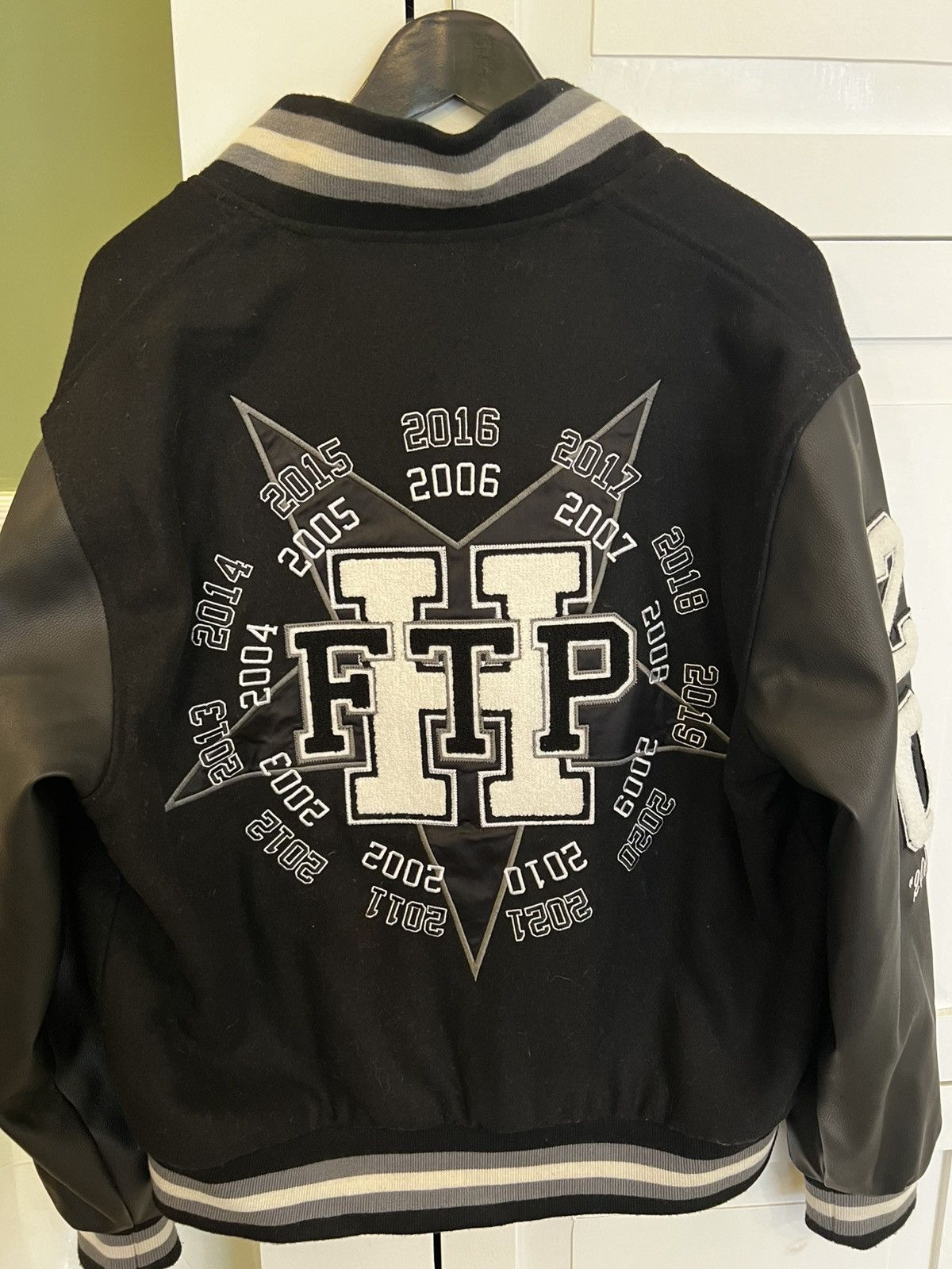 Fuck The Population × Huf FTP HUF Varsity Jacket Black/White Size US S / EU 44-46 / 1 - 4 Thumbnail