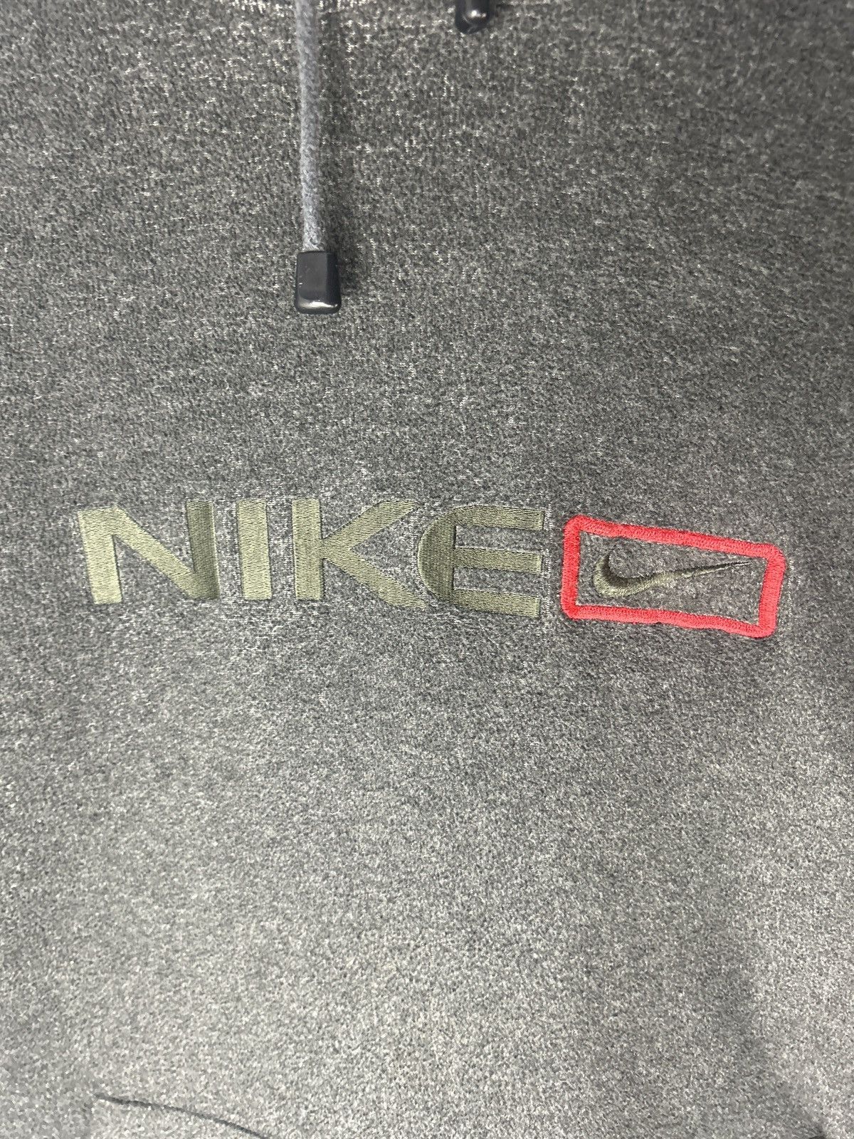 Nike Vintage 00s Nike Spell Out Fleece Pullover Hoodie Size US L / EU 52-54 / 3 - 4 Thumbnail