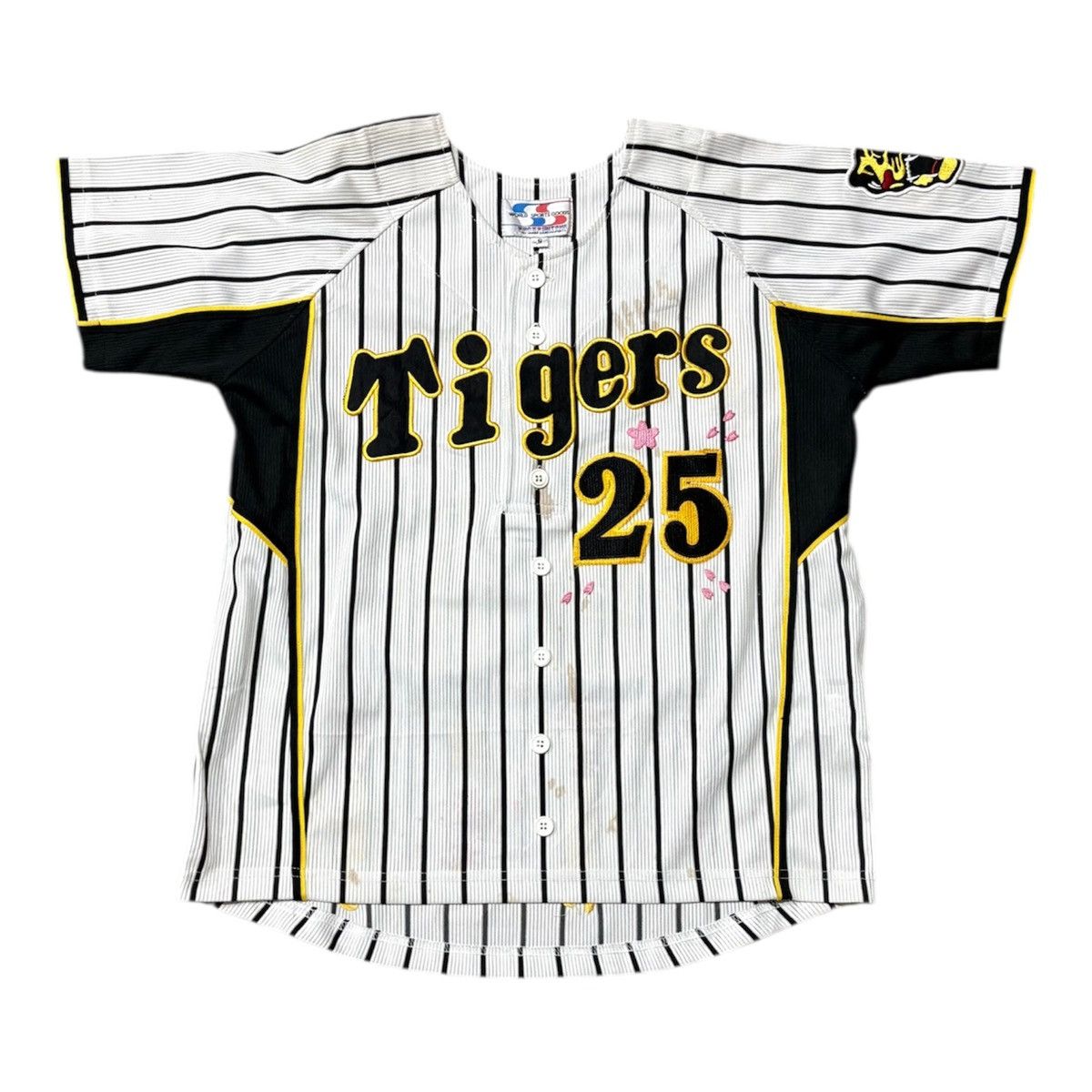 Japanese Brand Hanshin Tigers Japanese Baseball Jersey #25 Takahiro arai Size US S / EU 44-46 / 1 - 1 Thumbnail