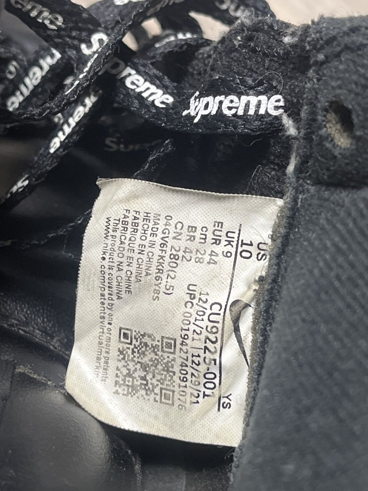 Nike × Supreme black supreme af1 Size US 10 / EU 43 - 9 Thumbnail