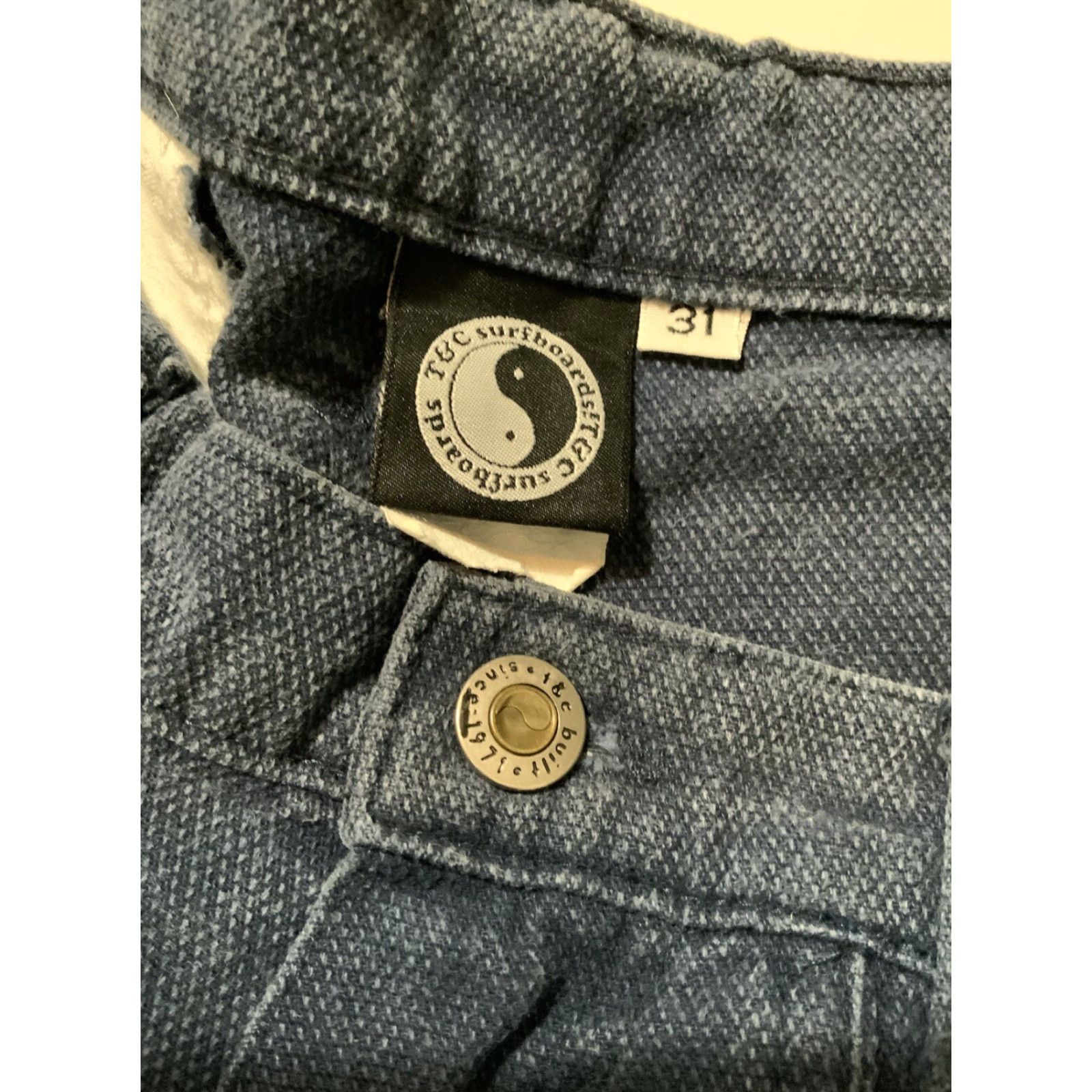 4SDESIGNS VINTAGE Town & Country Designs Textured Cargo Skate Shorts Sz. 31 Mens Blue Cargo 31" Waist Inseam 10" Outseam 20.5" Size US 31 - 4 Thumbnail