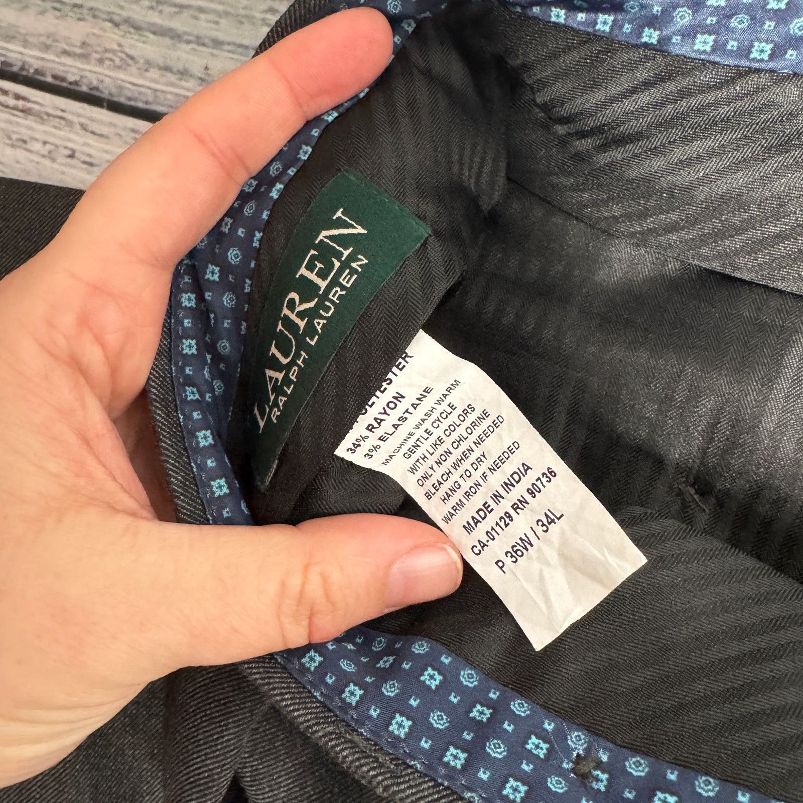 Lauren Ralph Lauren Lauren Ralph Lauren Mens Grey Slacks Dress Pants 36/34 Size US 36 / EU 52 - 2 Thumbnail