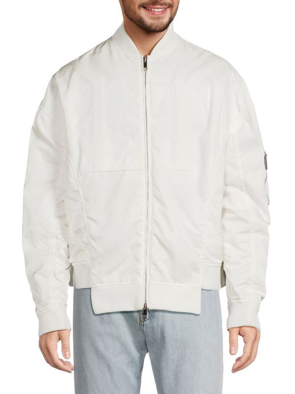 Valentino o1y0525 Bomber Jacket in White Size US M / EU 48-50 / 2 - 1 Thumbnail