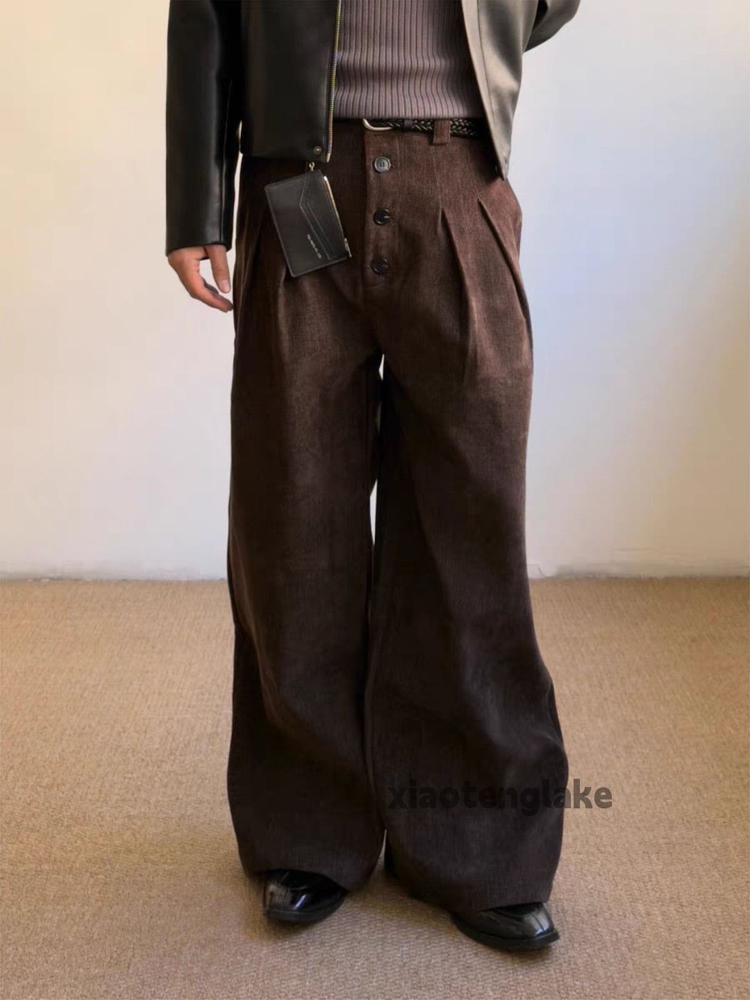 Vintage xz vintage wide Leg loose baggy hiphop pleated pants Size US 28 / EU 44 - 1 Thumbnail