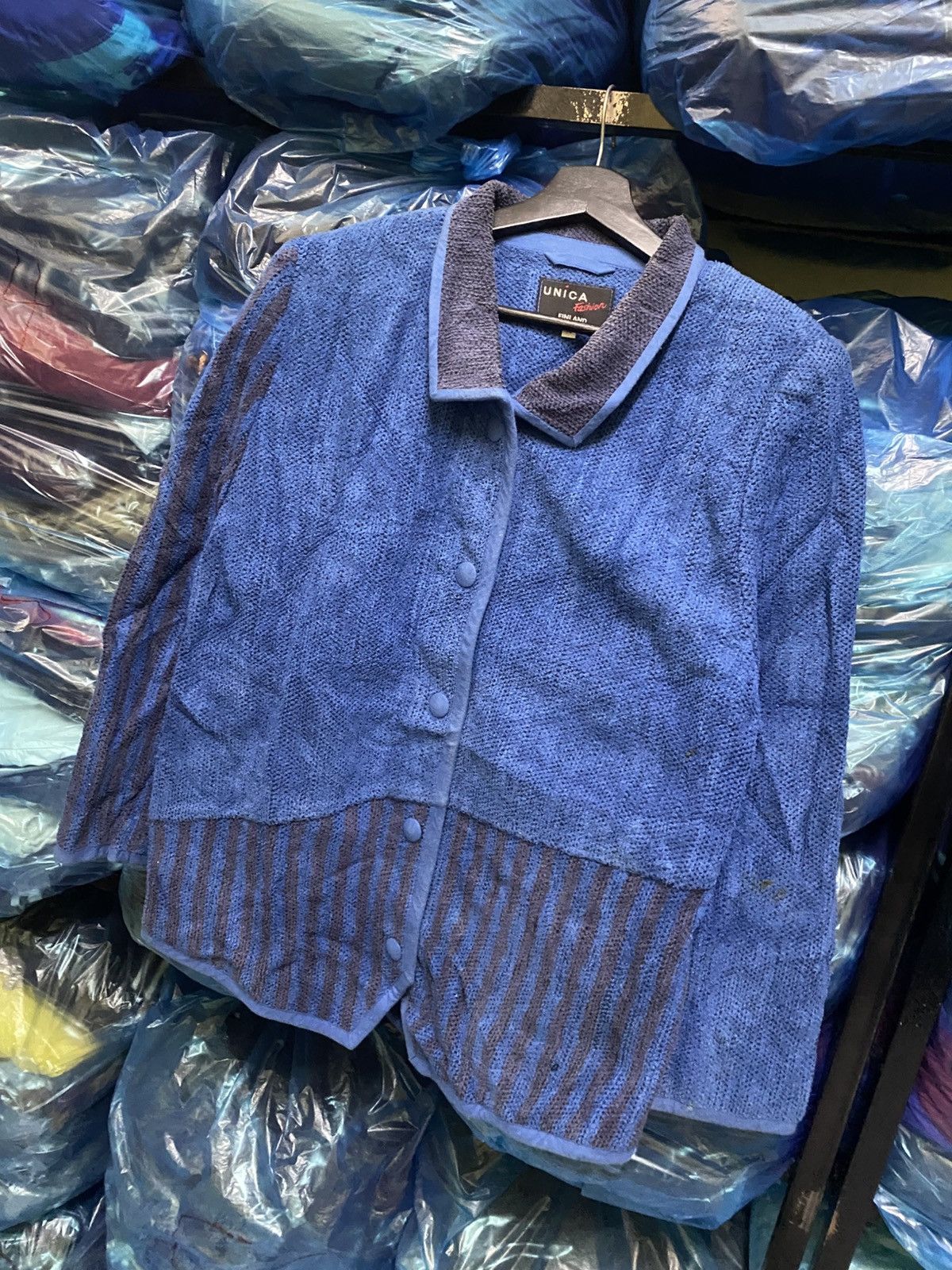 Indigo VINTAGE UNICA FASHION MADE IN FINLAND BLUE INDIGO JACKET Size US M / EU 48-50 / 2 - 2 Thumbnail