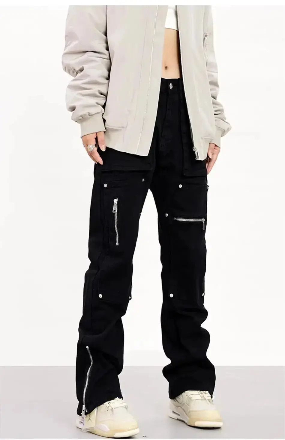 Japanese Brand Straight leg high street zippered jeans Size US 32 / EU 48 - 5 Thumbnail