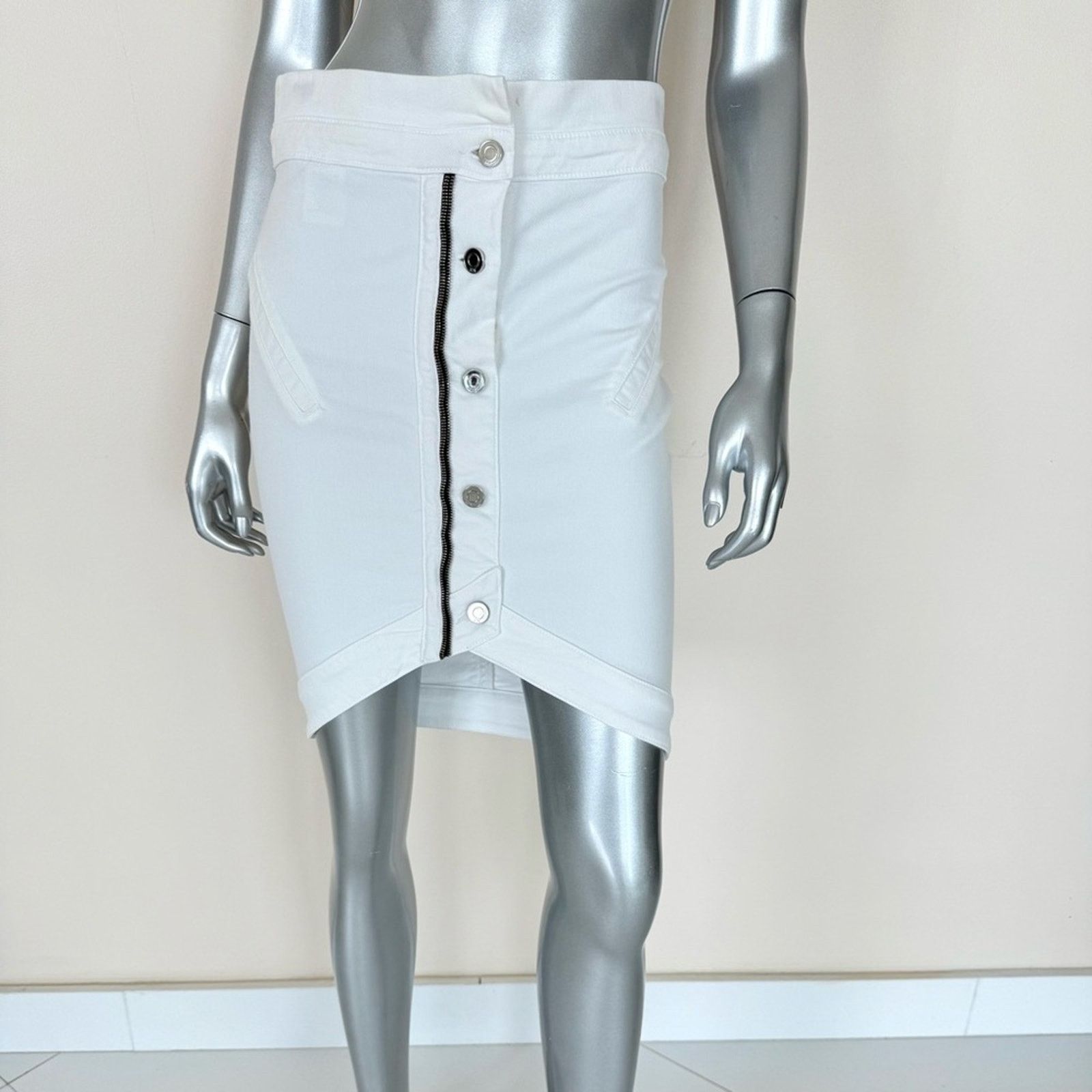 Rta RtA women jeans white skirt size S Retail 320$ Size 25" / US 0 / IT 36 - 2 Thumbnail