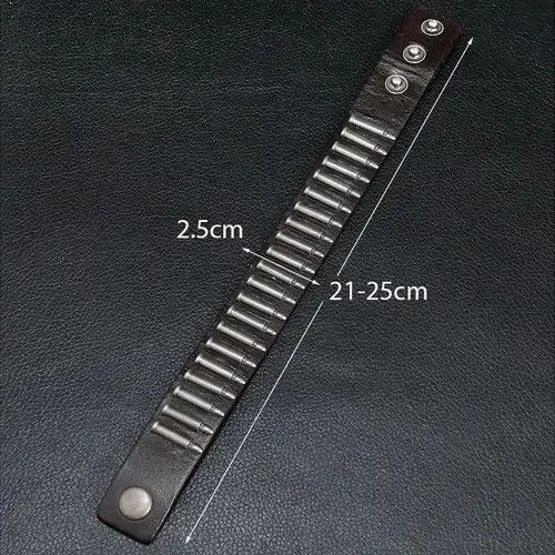Jewelry Bullet Leather Bracelet Size ONE SIZE - 4 Thumbnail