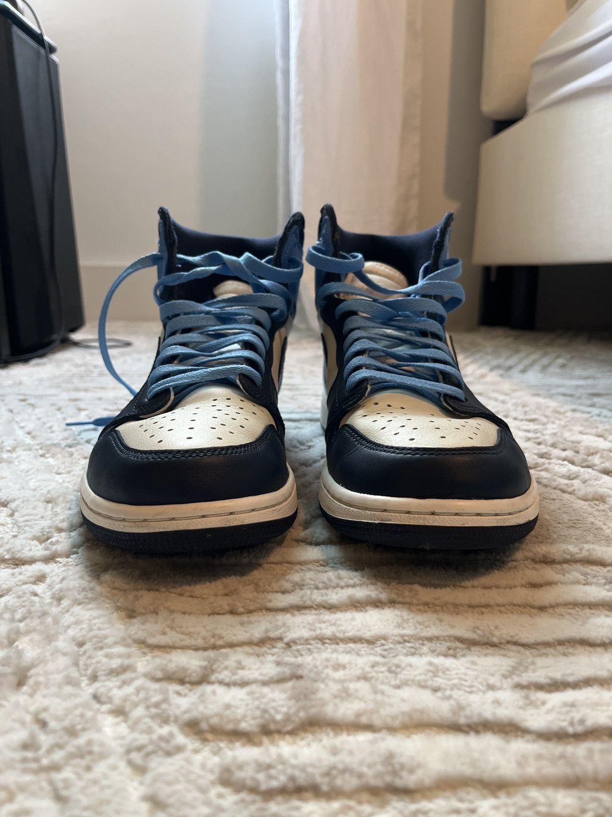 Nike Jordan 1 UNC obsidian Size US 11.5 / EU 44-45 - 5 Thumbnail