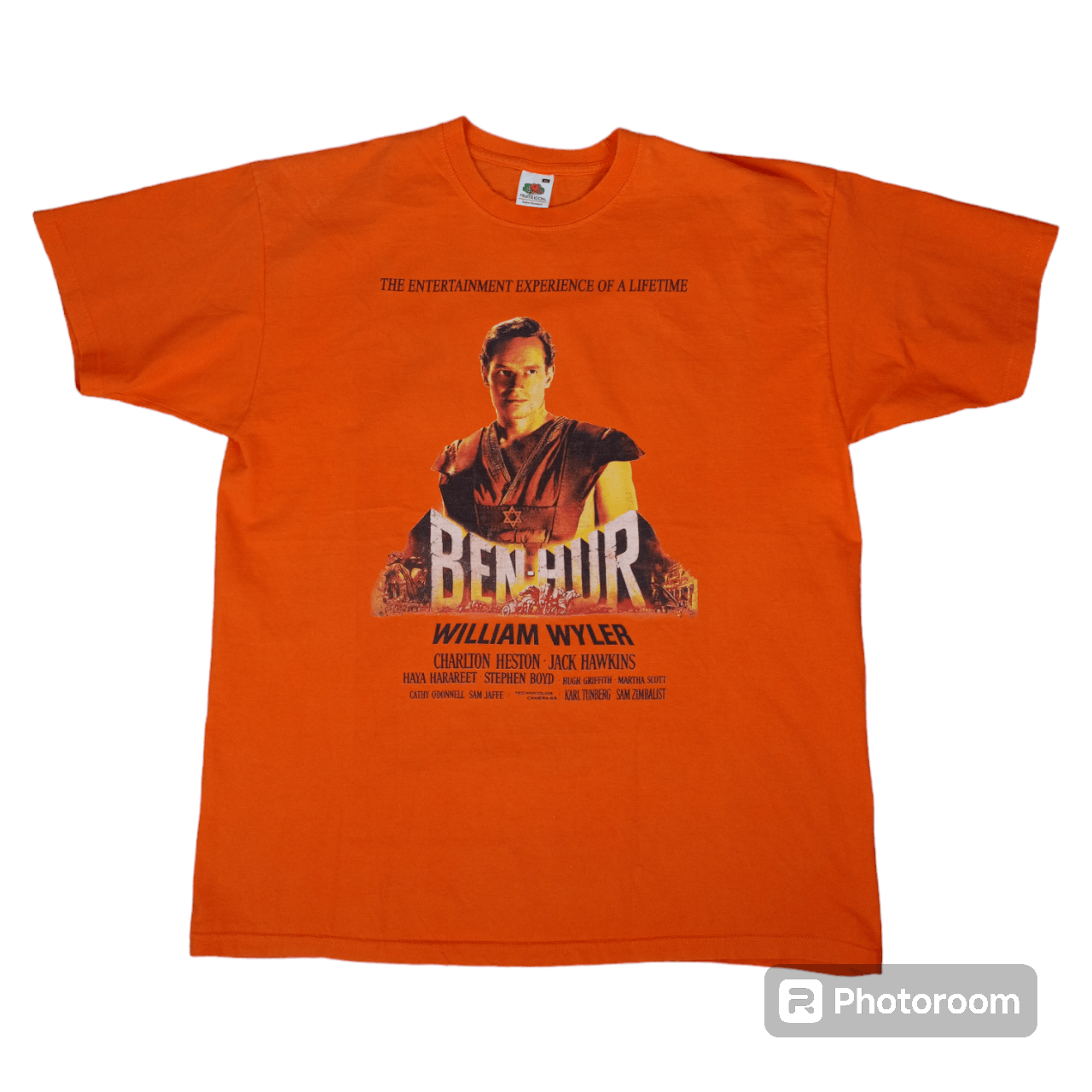 Image of Alternative x Movie T-Shirt Ben Hur Movie Hollywood Tee Tees Size XL in Orange, Men's