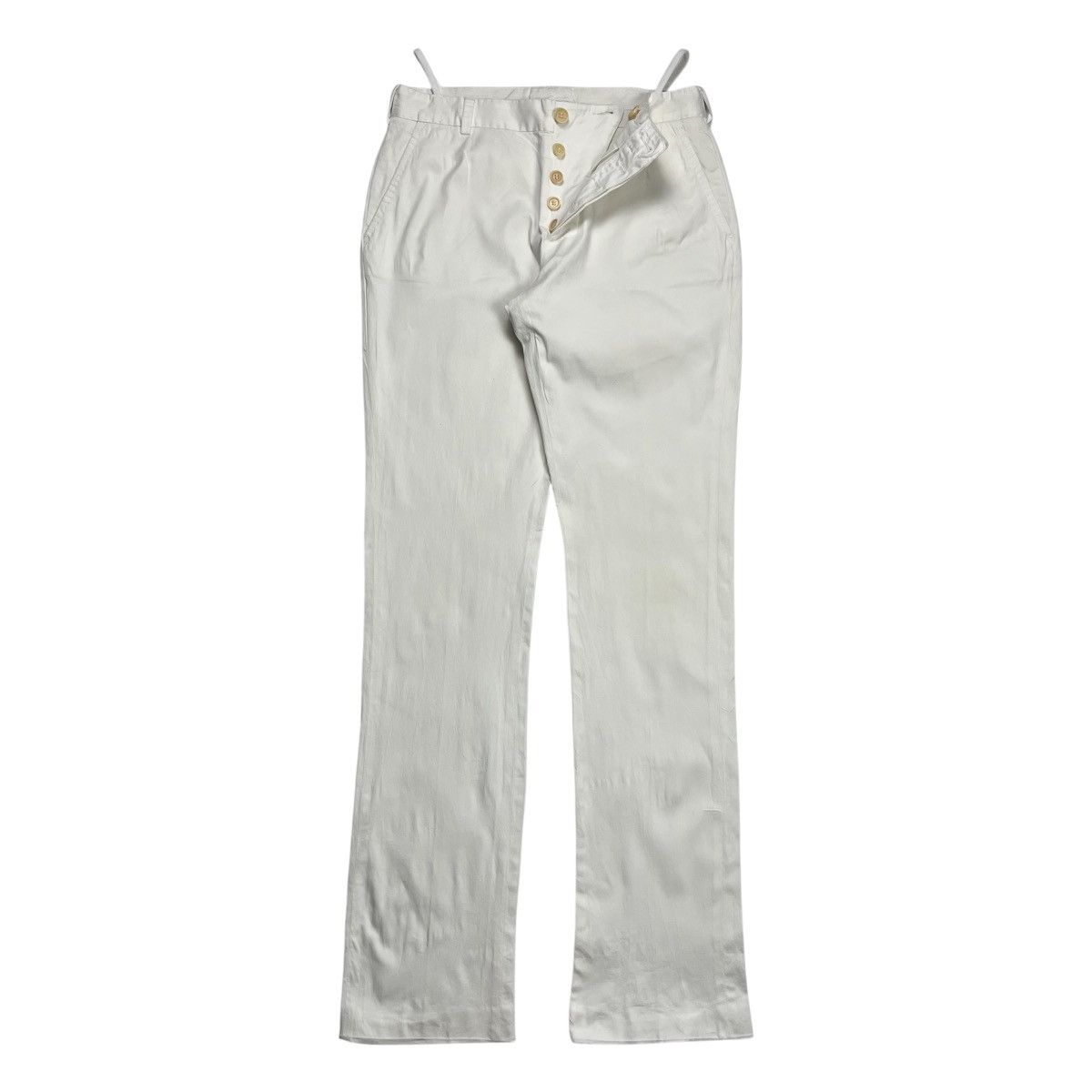 Helmut Lang AW 2002 Helmut Lang Cotton Military Pants with Drawstrings Size US 29 - 1 Thumbnail