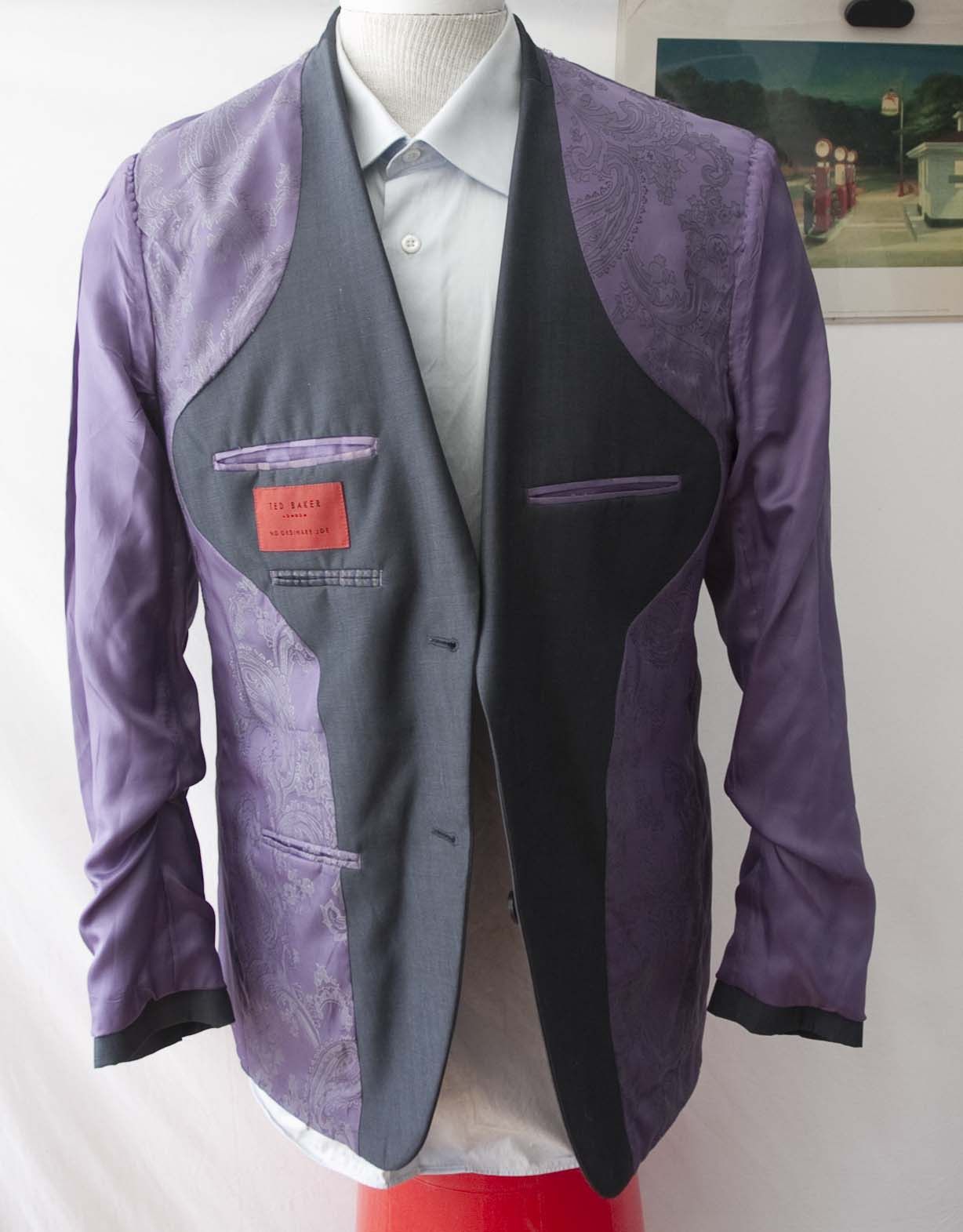 Ted Baker Ted Baker Jacket No Ordinary Joe Wool Size 40R Dark Gray Size 40R - 8 Thumbnail