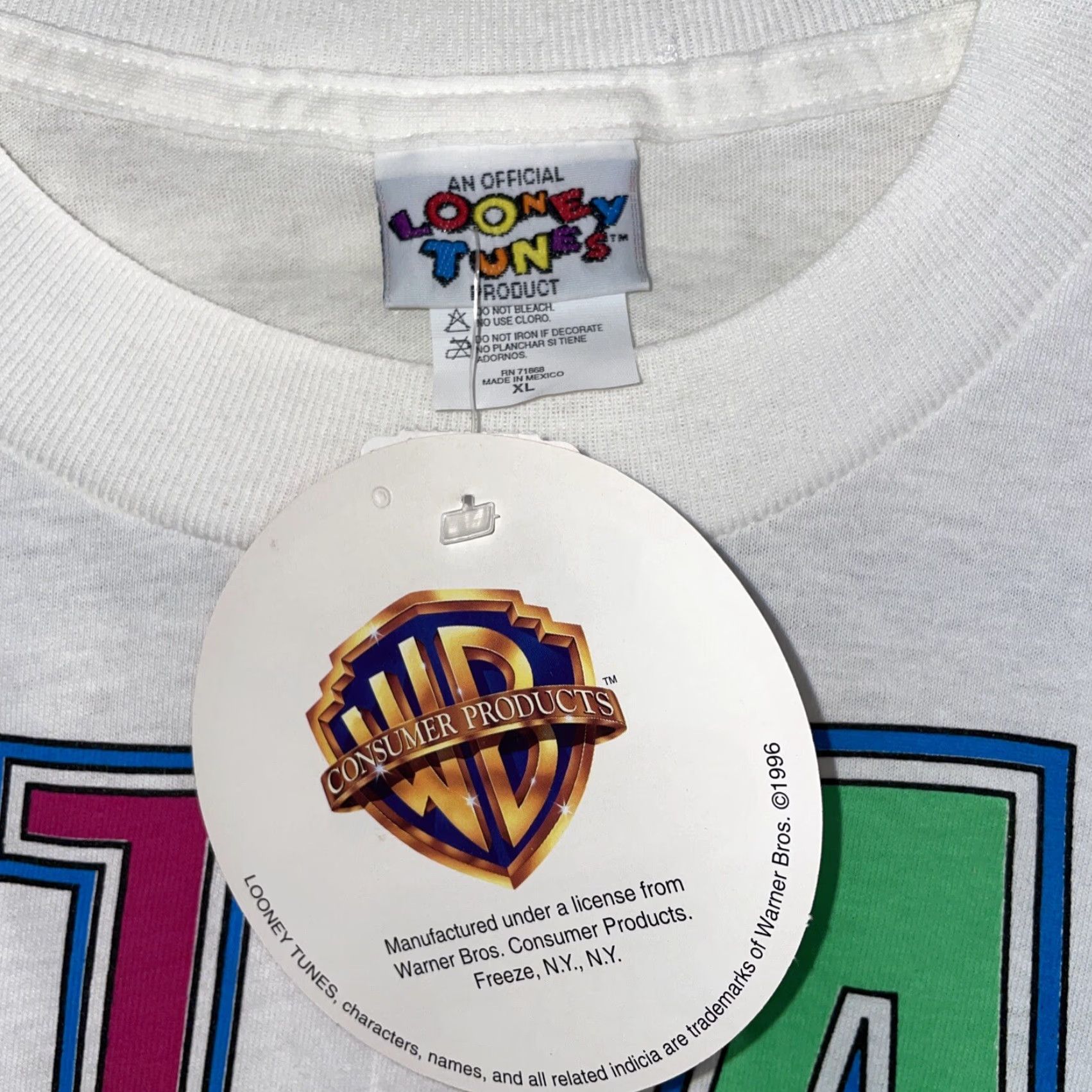 Vintage VINTAGE 1997 Looney Tunes Tweety Warner Bros FREEZE T-Shirt XL White 90s Mens Size US XL / EU 56 / 4 - 7 Thumbnail