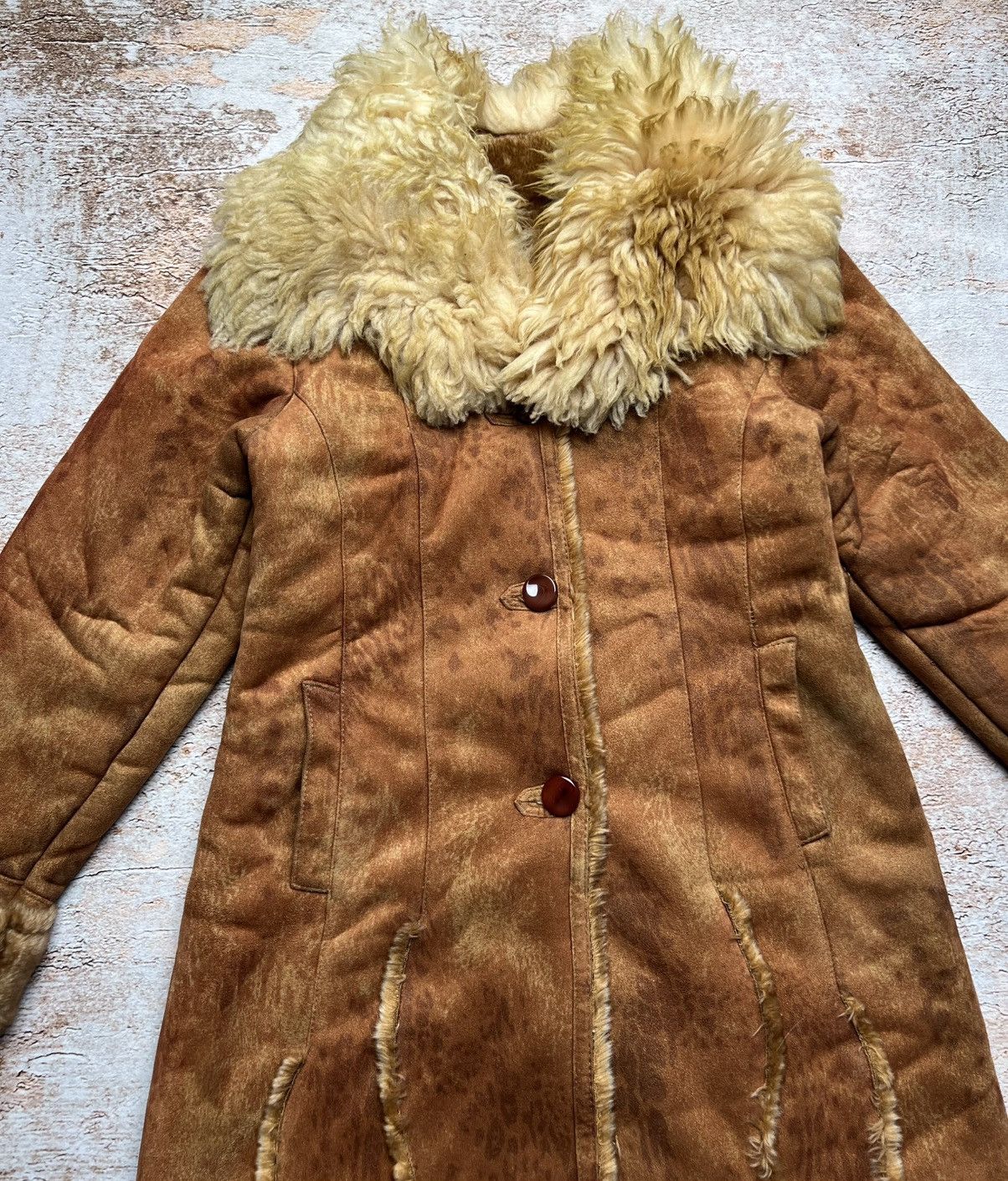Vintage Vintage 90s retro faux fur coat Size S / US 4 / IT 40 - 5 Thumbnail