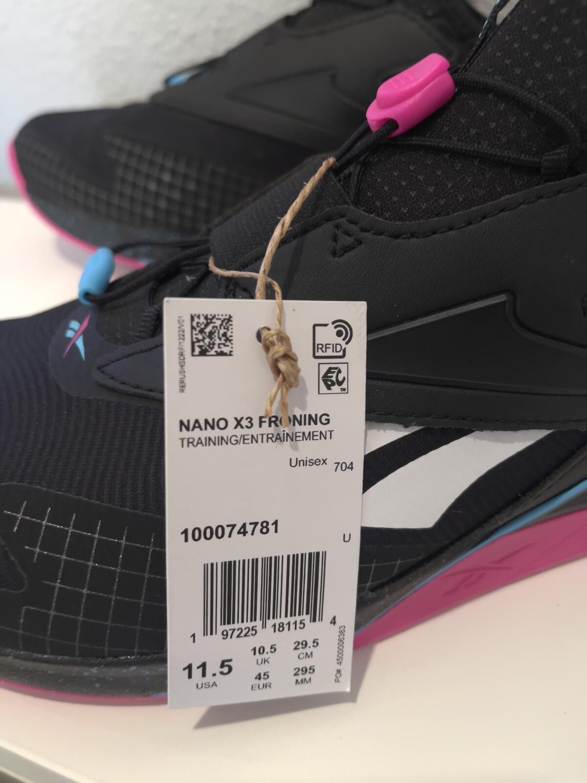 Reebok en Reebok Nano X3 Froning Training Shoes Black Pink White Size US 9 / EU 42 - 9 Thumbnail