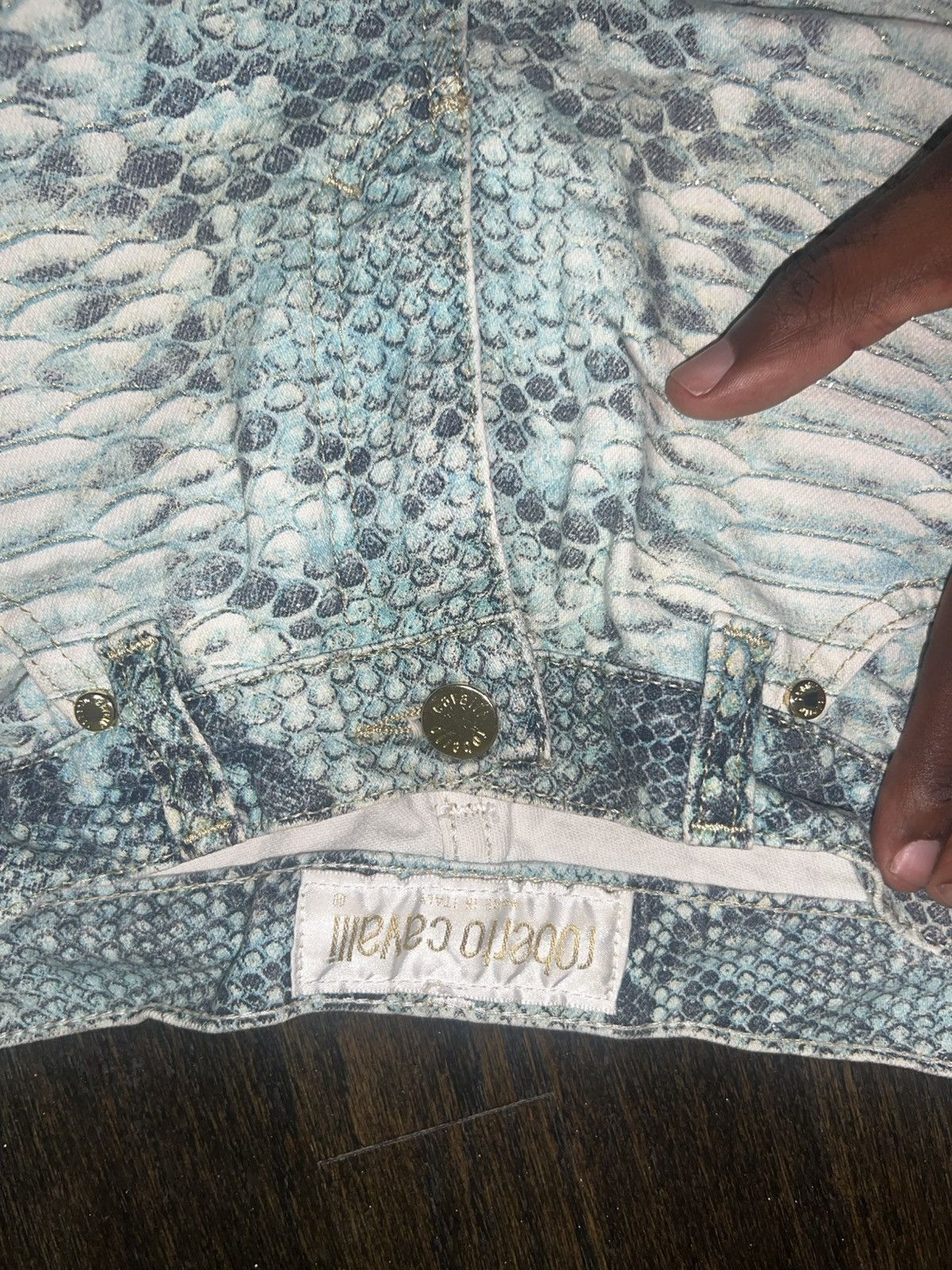 Roberto Cavalli Vintage Roberto Cavalli A/W 2002 Snake Print Size 28" / US 6 / IT 42 - 5 Thumbnail