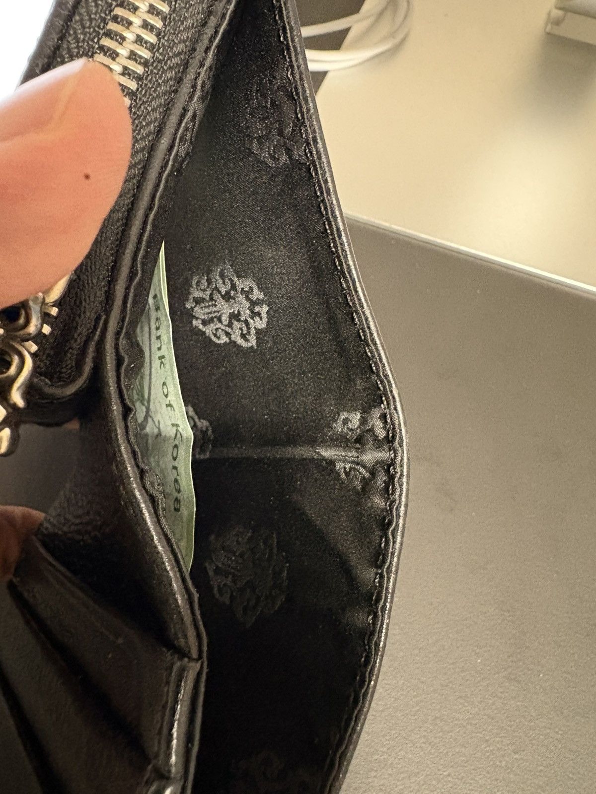 Chrome hearts sq zip wallet