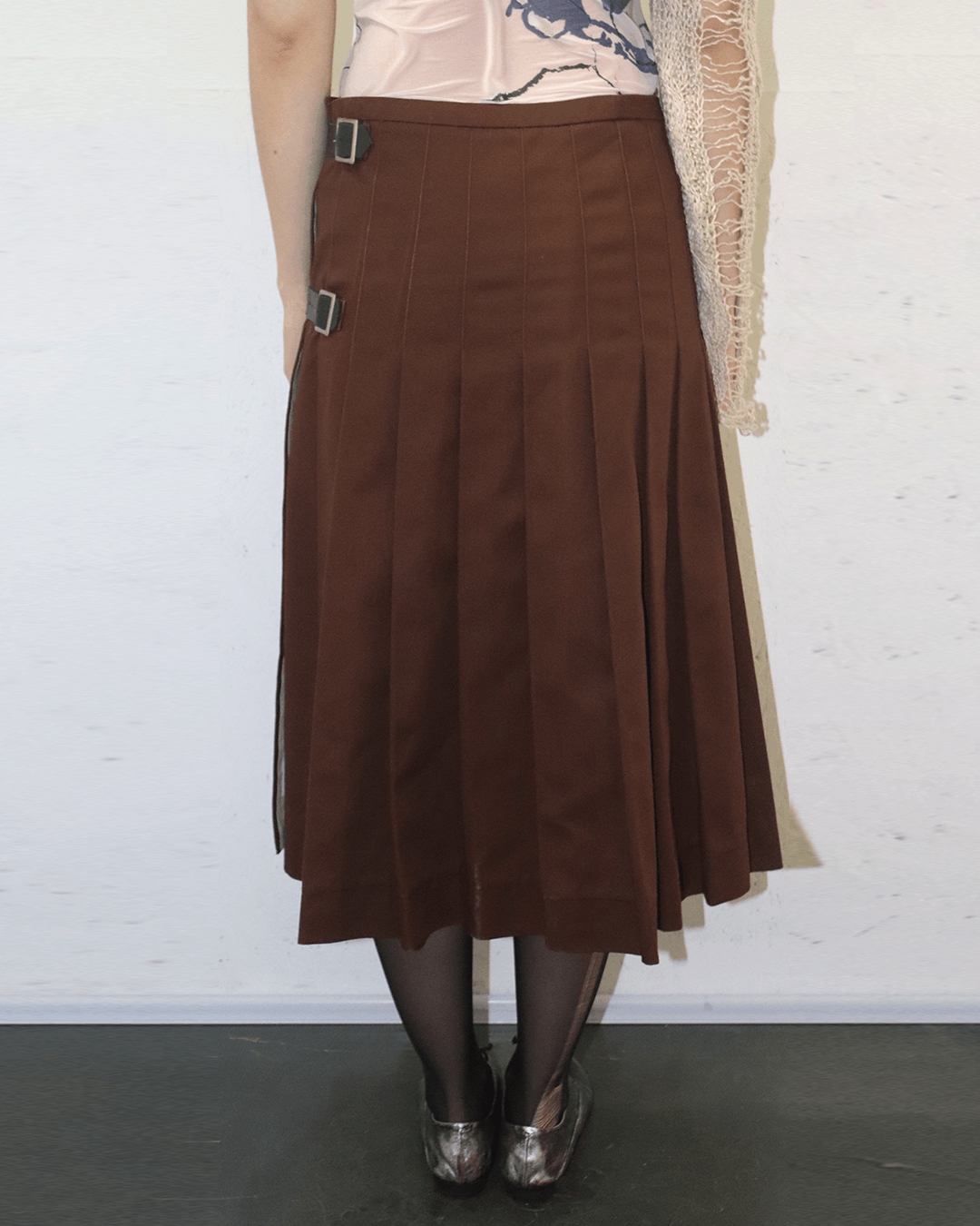 Engineered Garments Engineered Garments Belt Detail Pleated Wrap Skirt Size 28" / US 6 / IT 42 - 4 Thumbnail