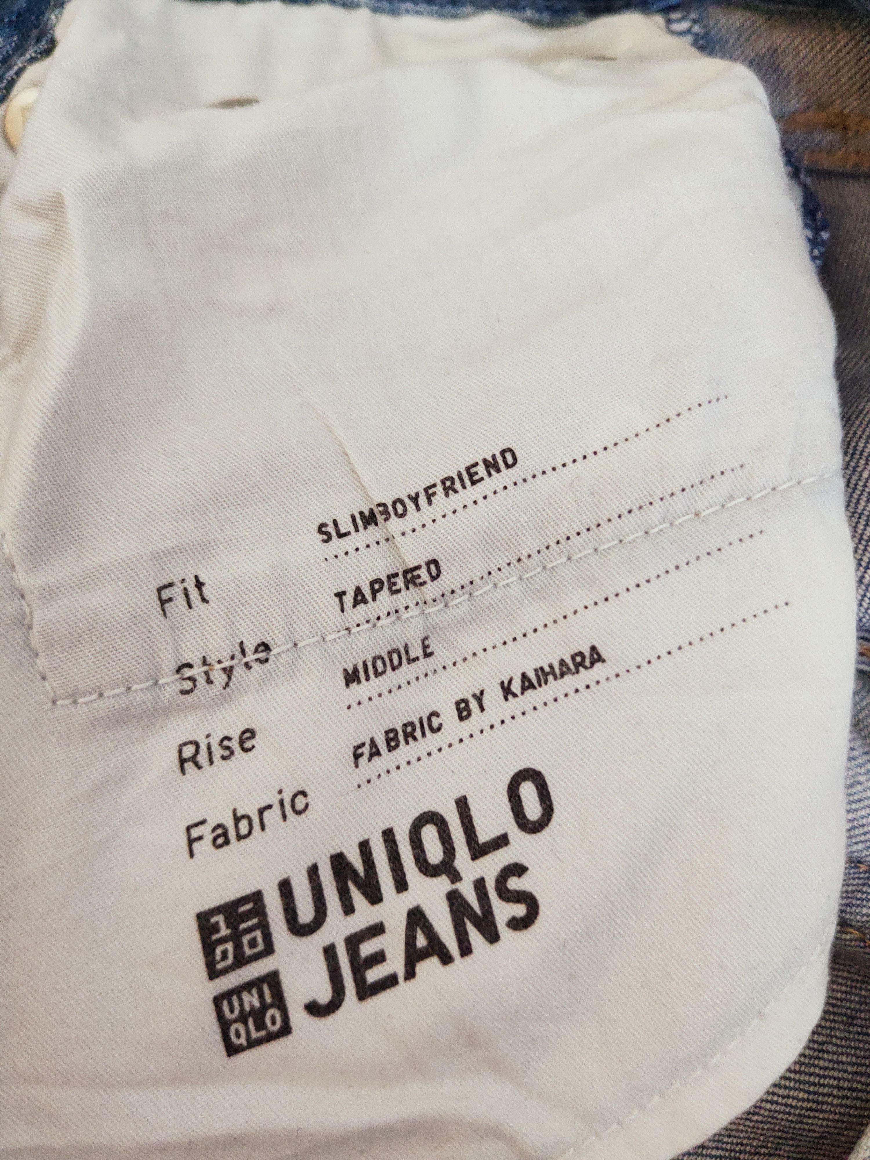 Japanese Brand Uniqlo japan vintage Blue Distressed Ripped Jeans #W616 Size US 30 / EU 46 - 13 Thumbnail